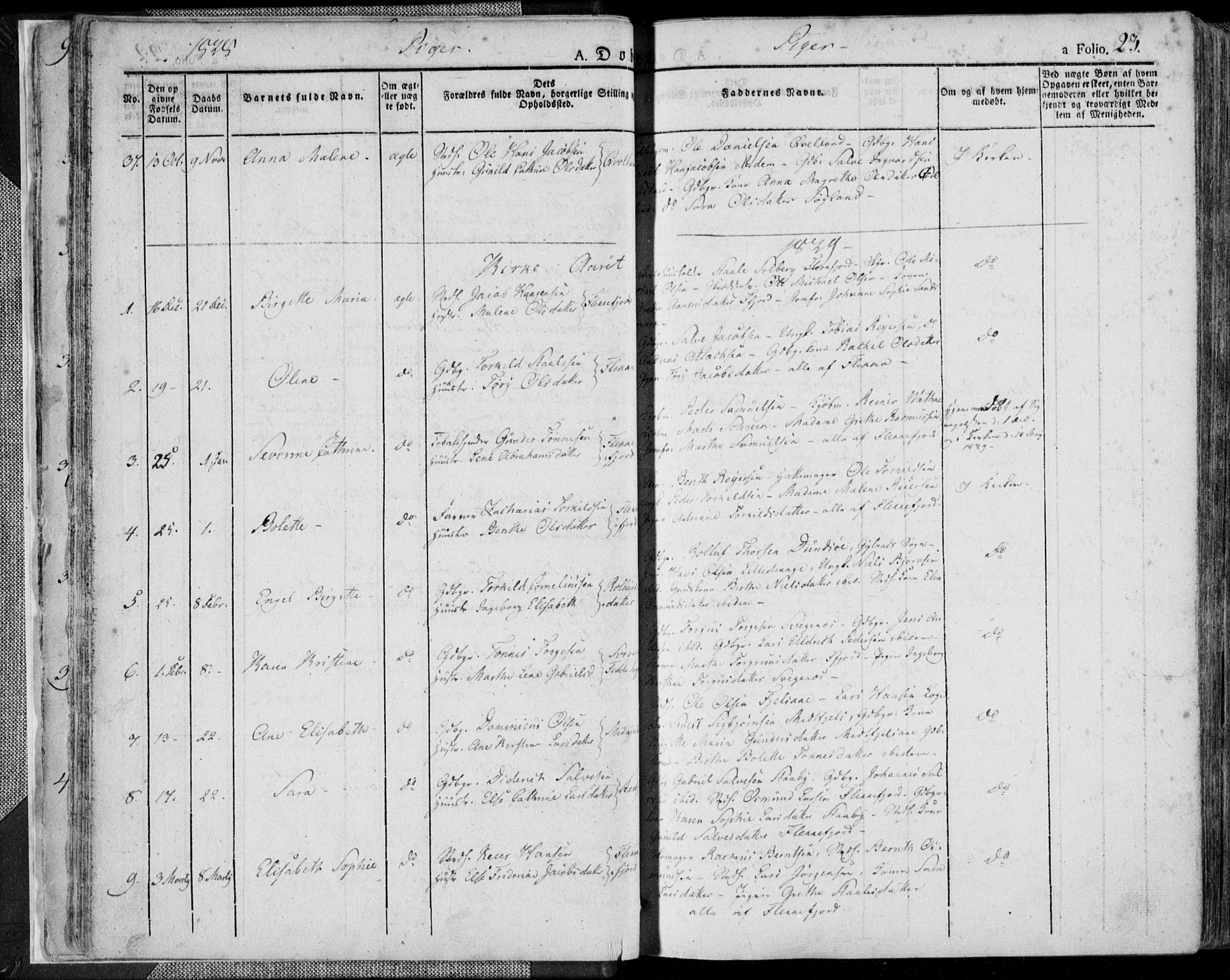 Flekkefjord sokneprestkontor, AV/SAK-1111-0012/F/Fa/Fac/L0003: Parish register (official) no. A 3, 1826-1841, p. 23