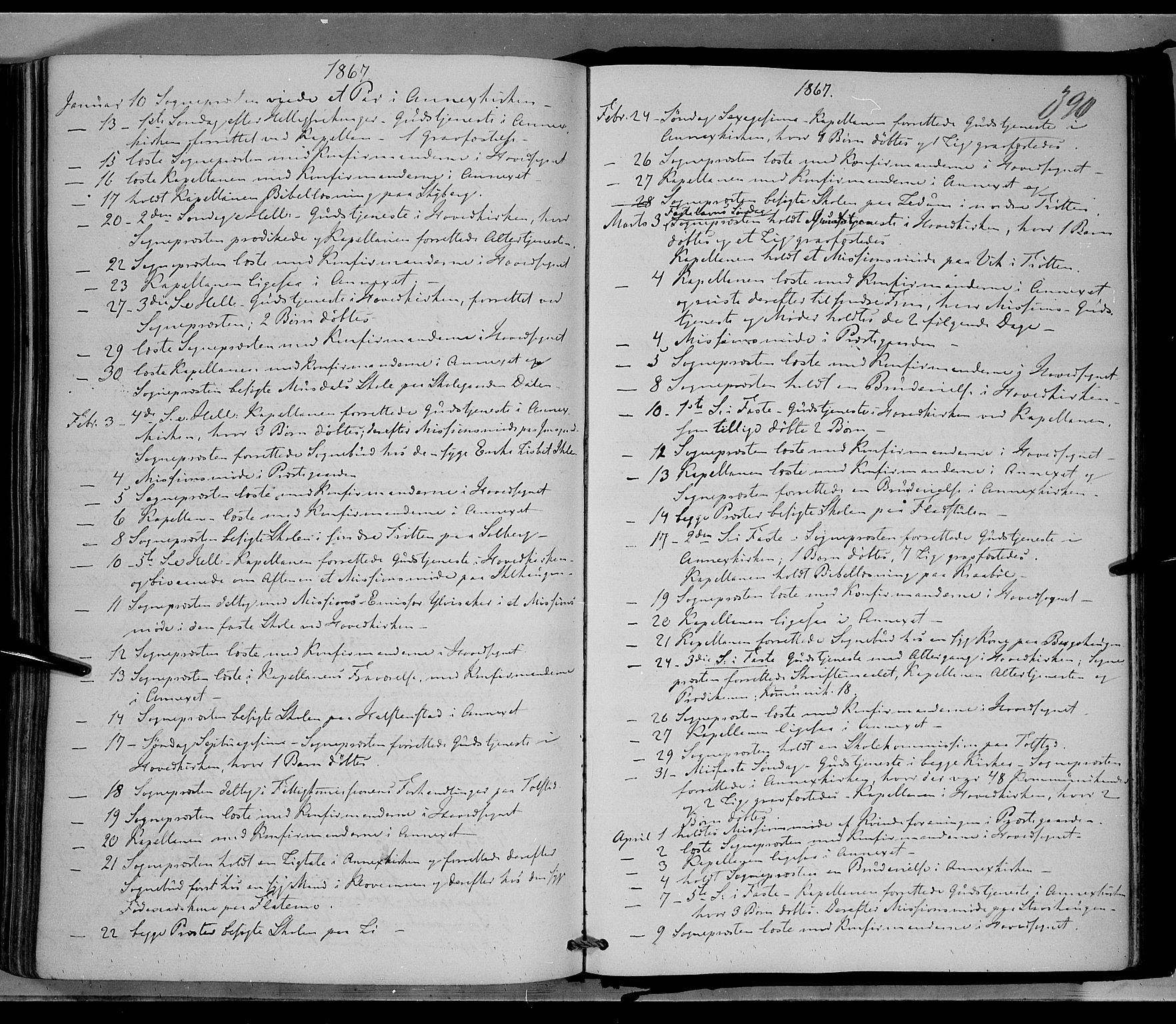 Øyer prestekontor, SAH/PREST-084/H/Ha/Haa/L0006: Parish register (official) no. 6, 1858-1874, p. 390