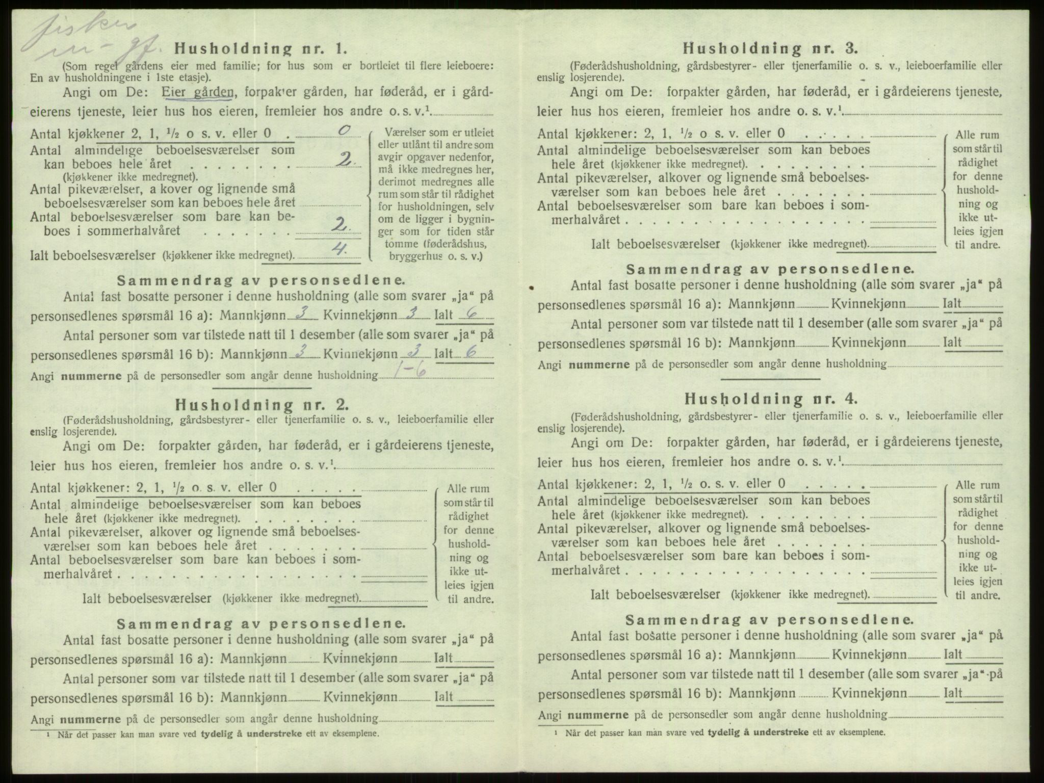 SAB, 1920 census for Davik, 1920, p. 884
