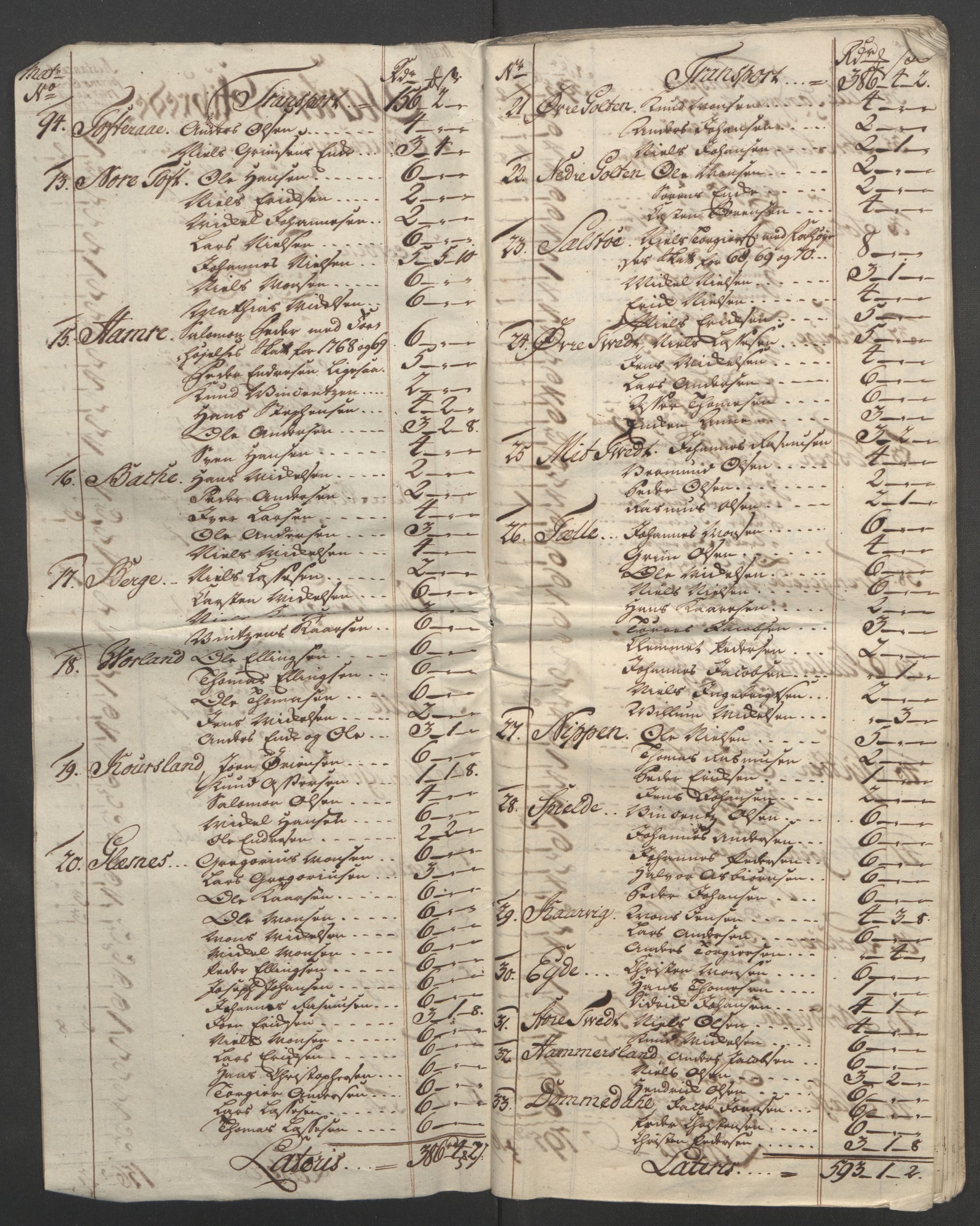 Rentekammeret inntil 1814, Reviderte regnskaper, Fogderegnskap, RA/EA-4092/R51/L3303: Ekstraskatten Nordhordland og Voss, 1762-1772, p. 494