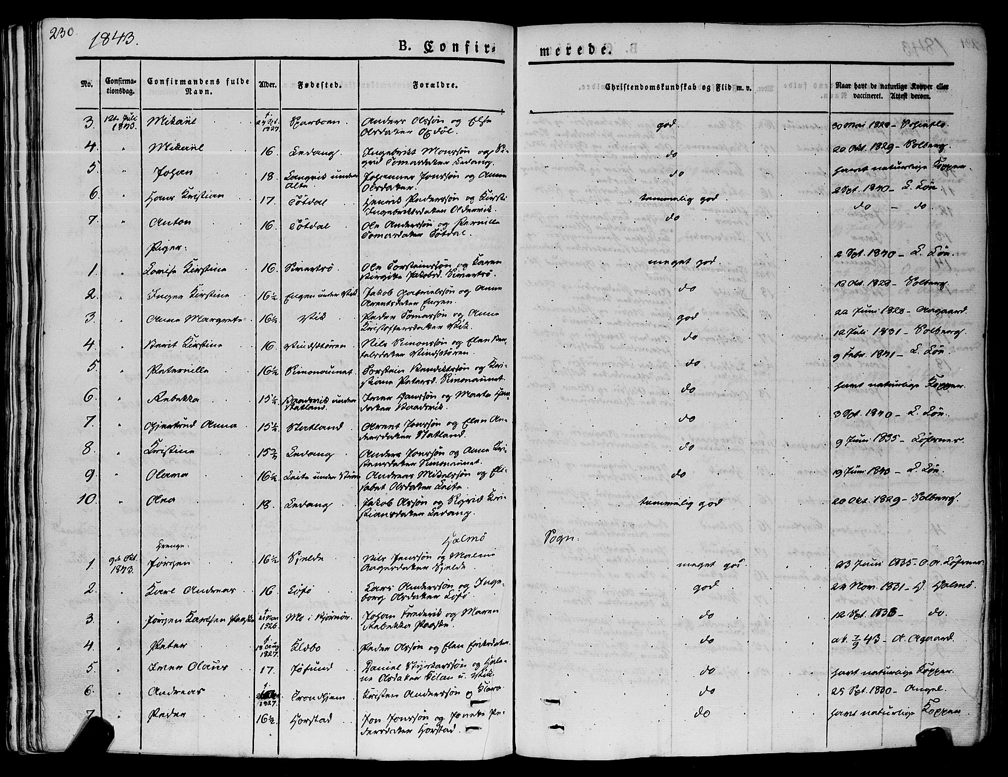 Ministerialprotokoller, klokkerbøker og fødselsregistre - Nord-Trøndelag, SAT/A-1458/773/L0614: Parish register (official) no. 773A05, 1831-1856, p. 230