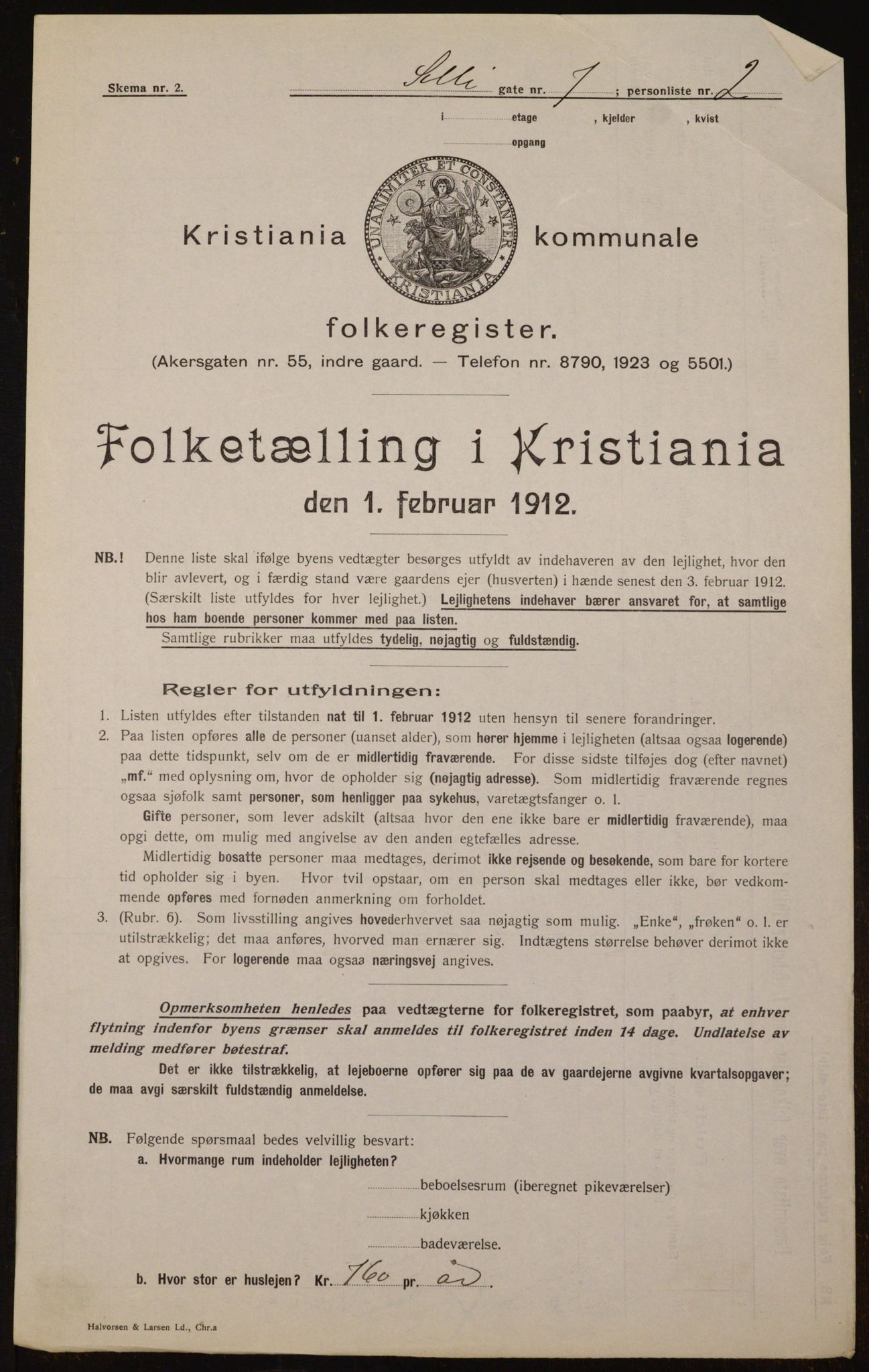 OBA, Municipal Census 1912 for Kristiania, 1912, p. 100025