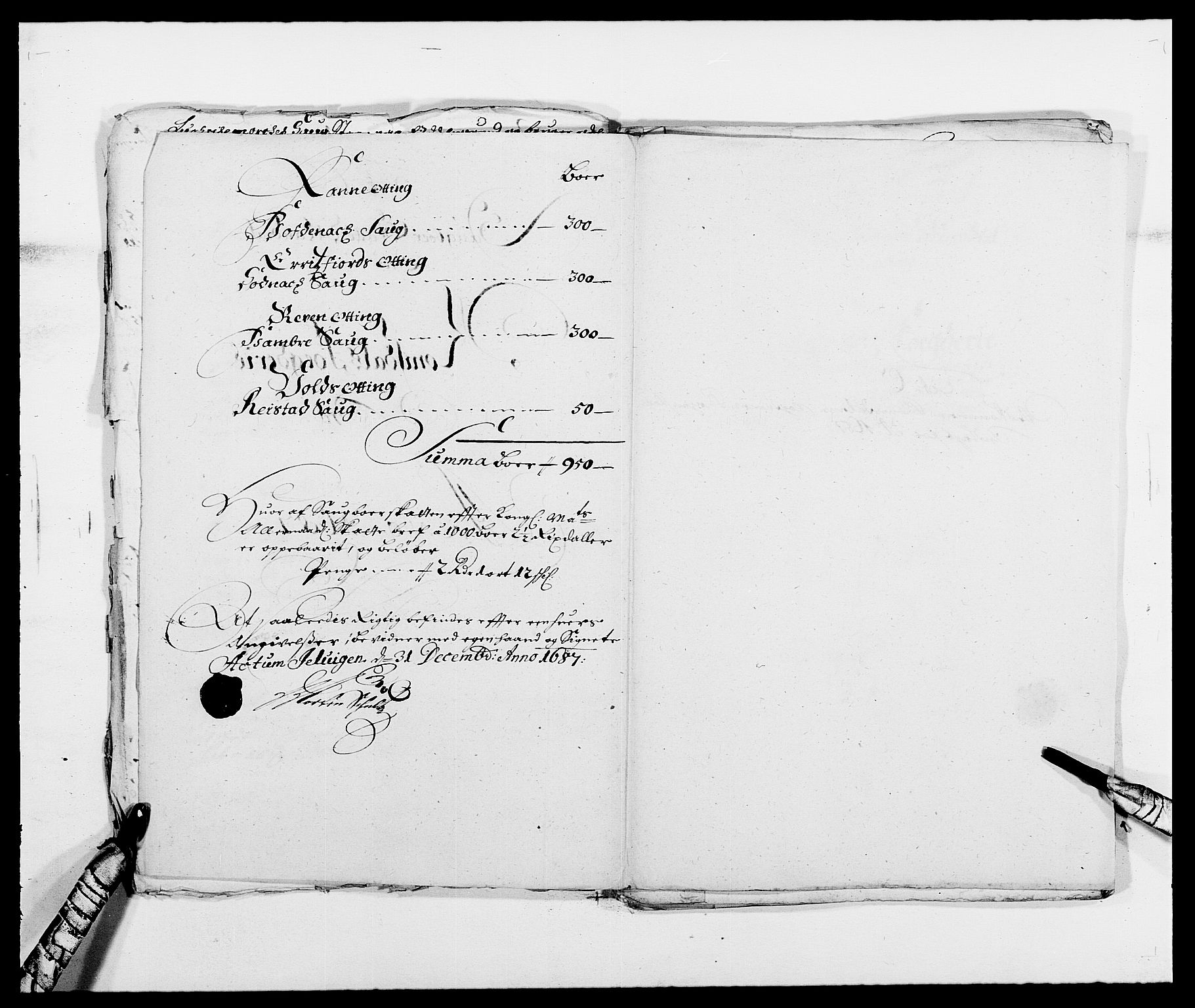Rentekammeret inntil 1814, Reviderte regnskaper, Fogderegnskap, RA/EA-4092/R55/L3648: Fogderegnskap Romsdal, 1687-1689, p. 66