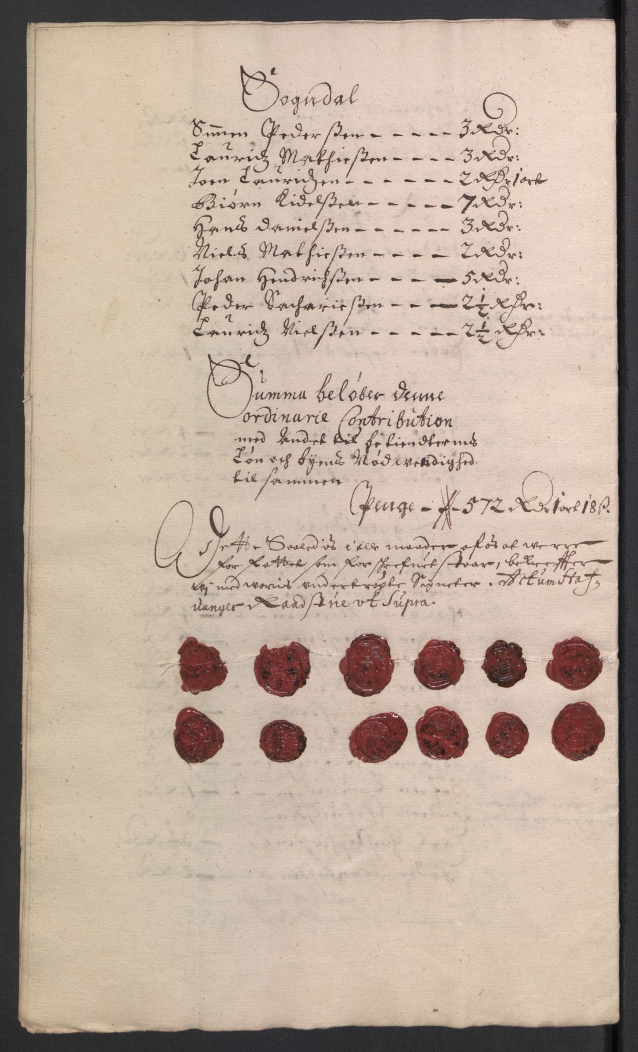 Rentekammeret inntil 1814, Reviderte regnskaper, Byregnskaper, AV/RA-EA-4066/R/Ro/L0301: [O3] Kontribusjonsregnskap, 1679-1684, p. 50