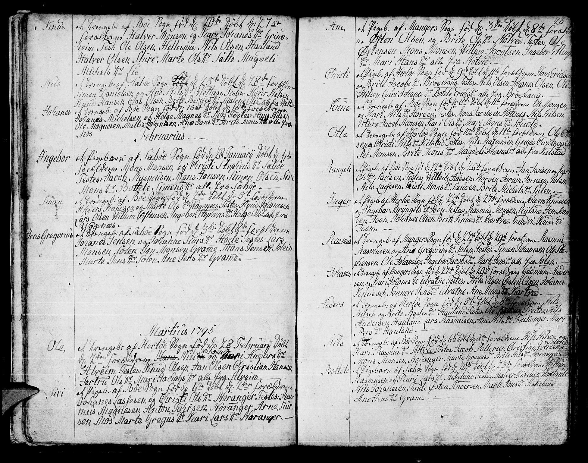 Manger sokneprestembete, SAB/A-76801/H/Haa: Parish register (official) no. A 2, 1792-1815, p. 26