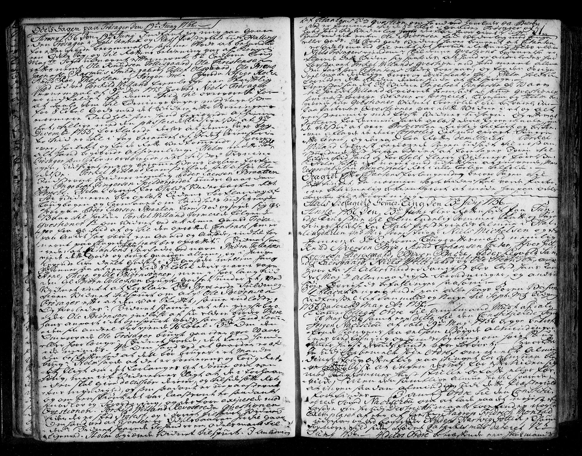 Ringerike og Hallingdal sorenskriveri, AV/SAKO-A-81/F/Fa/Fad/L0005: Tingbok - Hallingdal, 1756-1764, p. 31