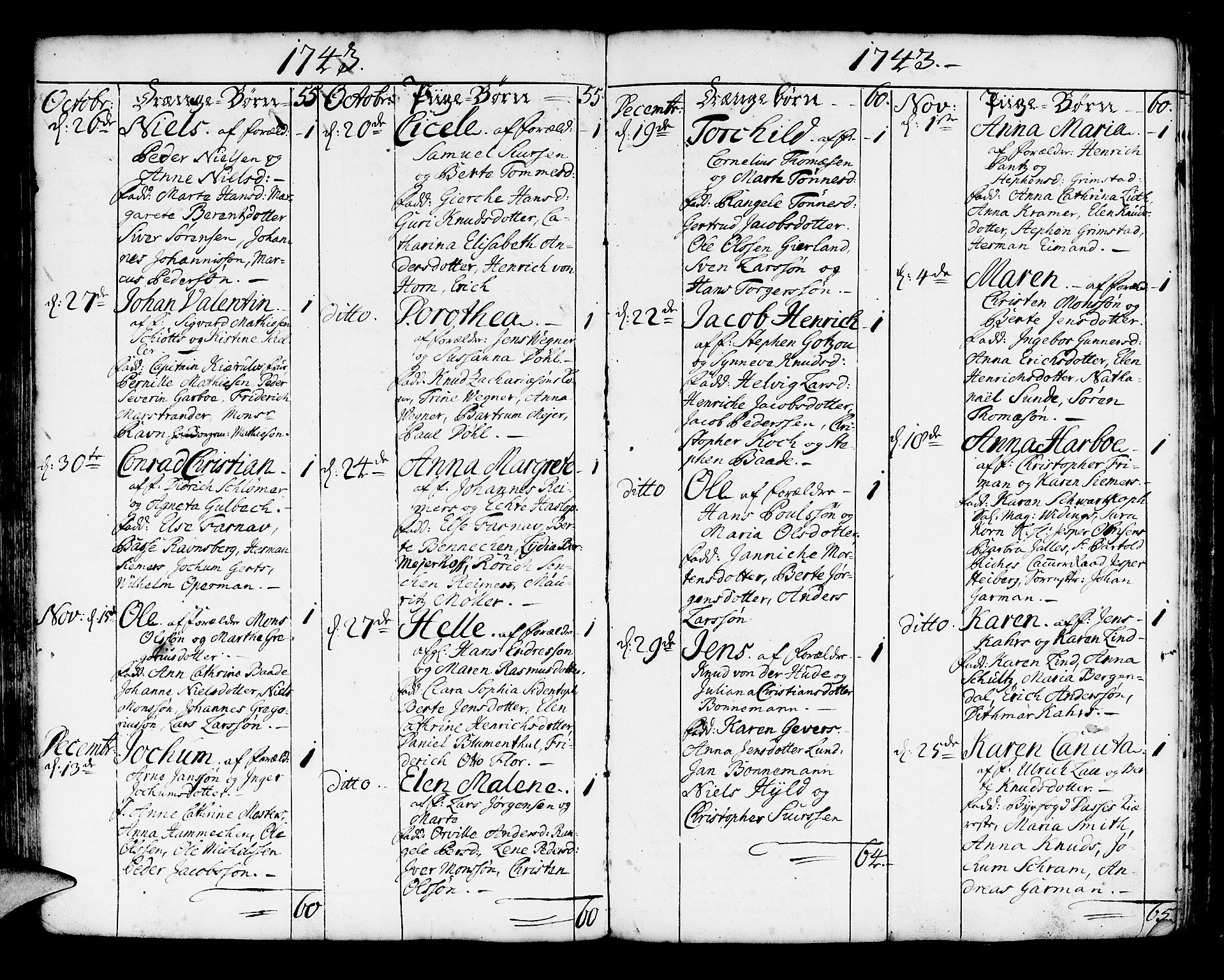 Korskirken sokneprestembete, SAB/A-76101/H/Haa/L0004: Parish register (official) no. A 4, 1720-1750, p. 244
