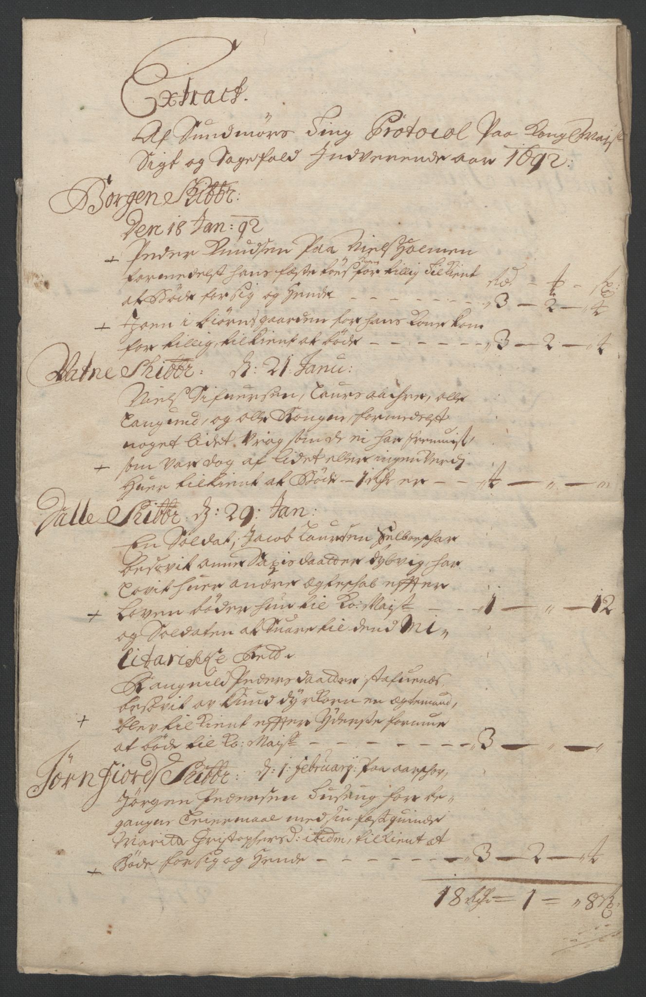 Rentekammeret inntil 1814, Reviderte regnskaper, Fogderegnskap, AV/RA-EA-4092/R54/L3554: Fogderegnskap Sunnmøre, 1691-1693, p. 265