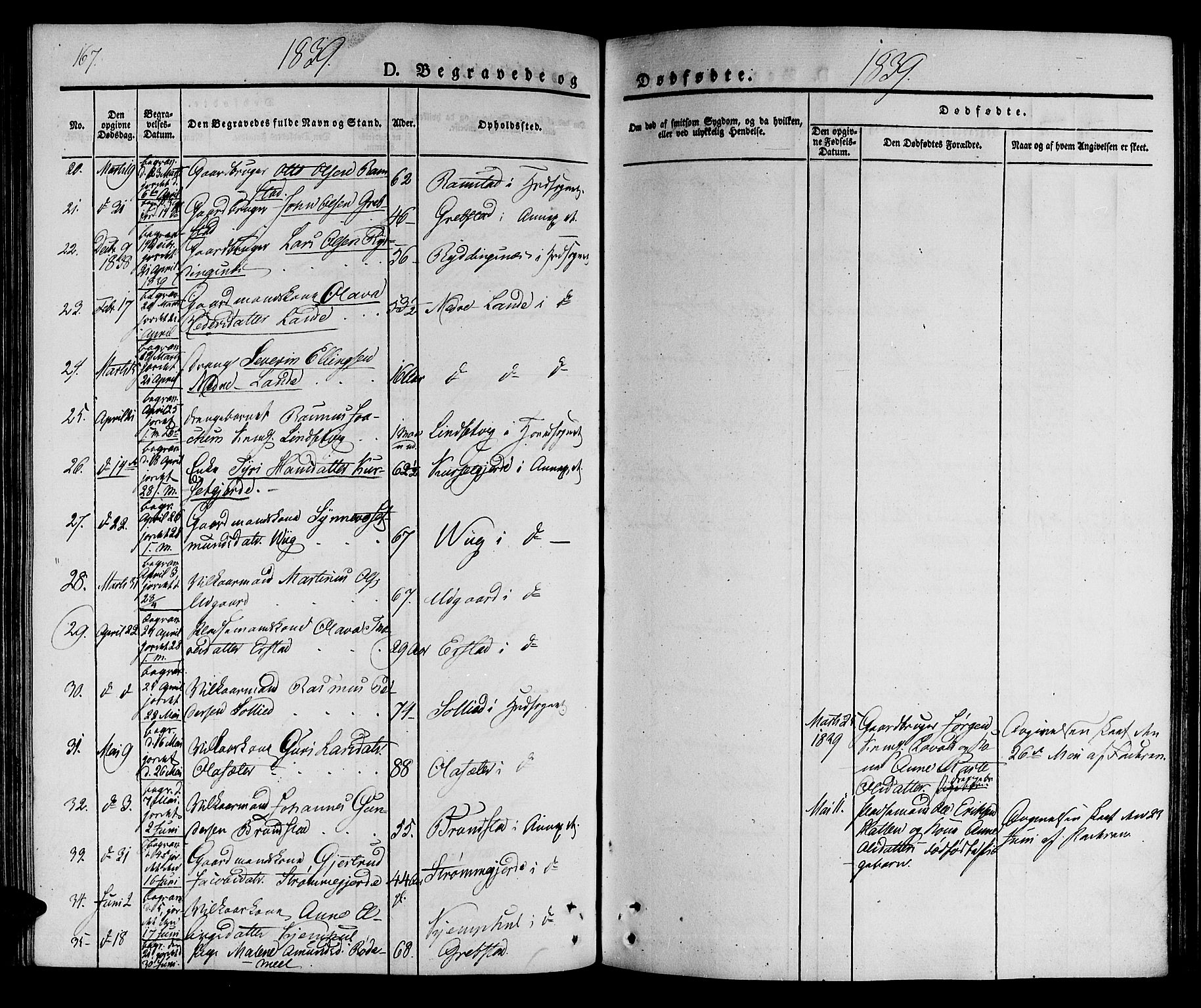 Ministerialprotokoller, klokkerbøker og fødselsregistre - Møre og Romsdal, AV/SAT-A-1454/522/L0311: Parish register (official) no. 522A06, 1832-1842, p. 167