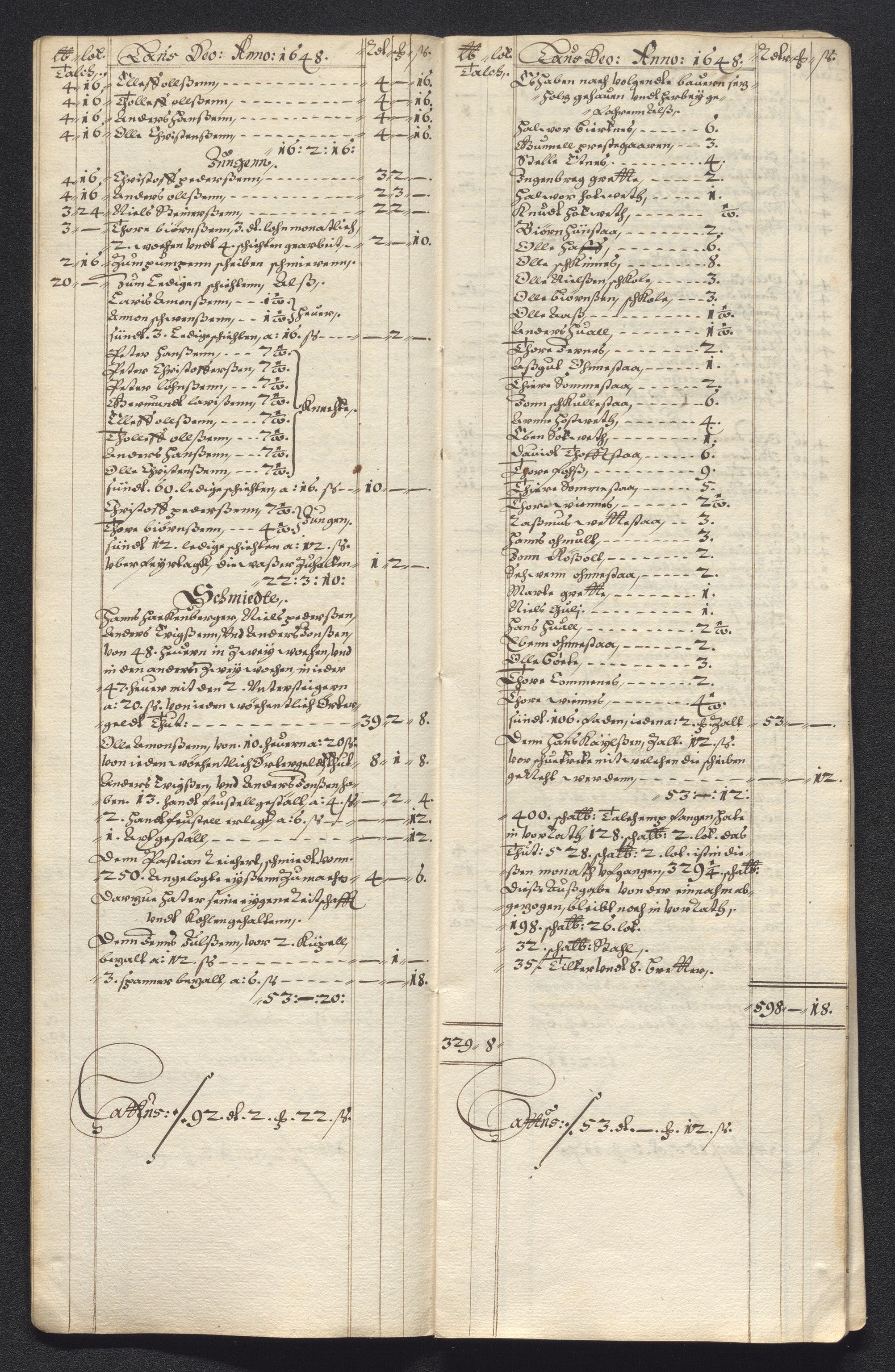 Kongsberg Sølvverk 1623-1816, SAKO/EA-3135/001/D/Dc/Dcd/L0022: Utgiftsregnskap for gruver m.m., 1647-1648, p. 523