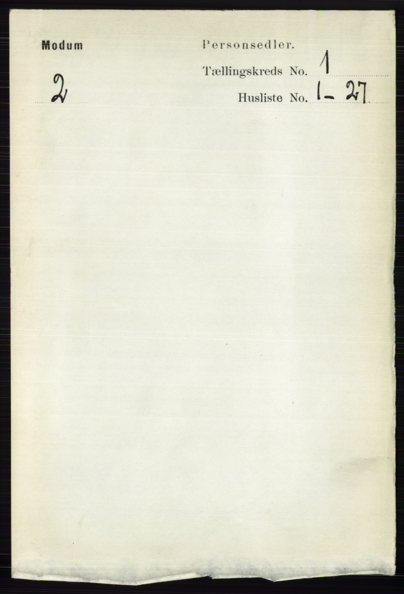 RA, 1891 census for 0623 Modum, 1891, p. 124