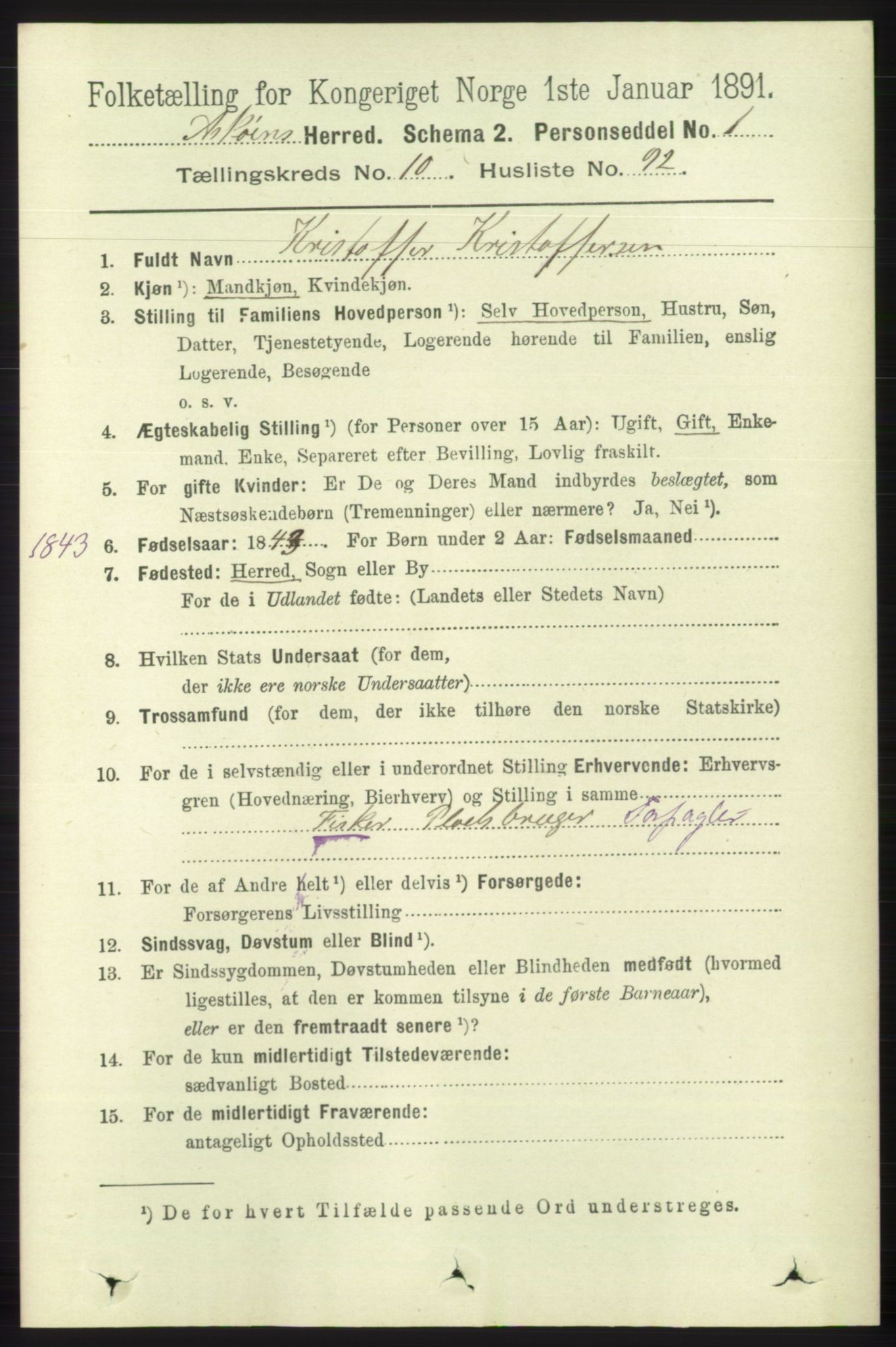 RA, 1891 census for 1247 Askøy, 1891, p. 6900