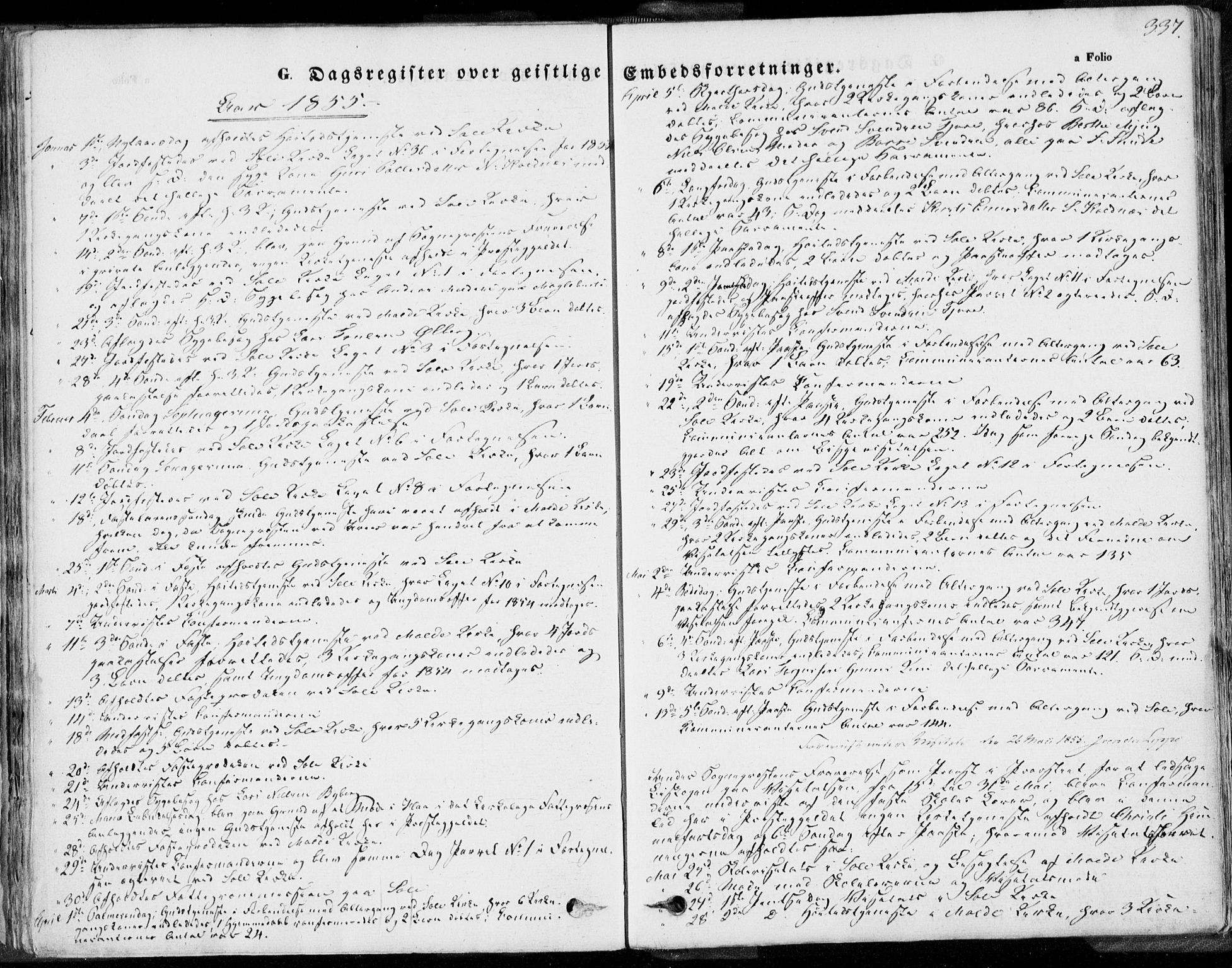 Håland sokneprestkontor, SAST/A-101802/001/30BA/L0008: Parish register (official) no. A 7.2, 1854-1870, p. 337