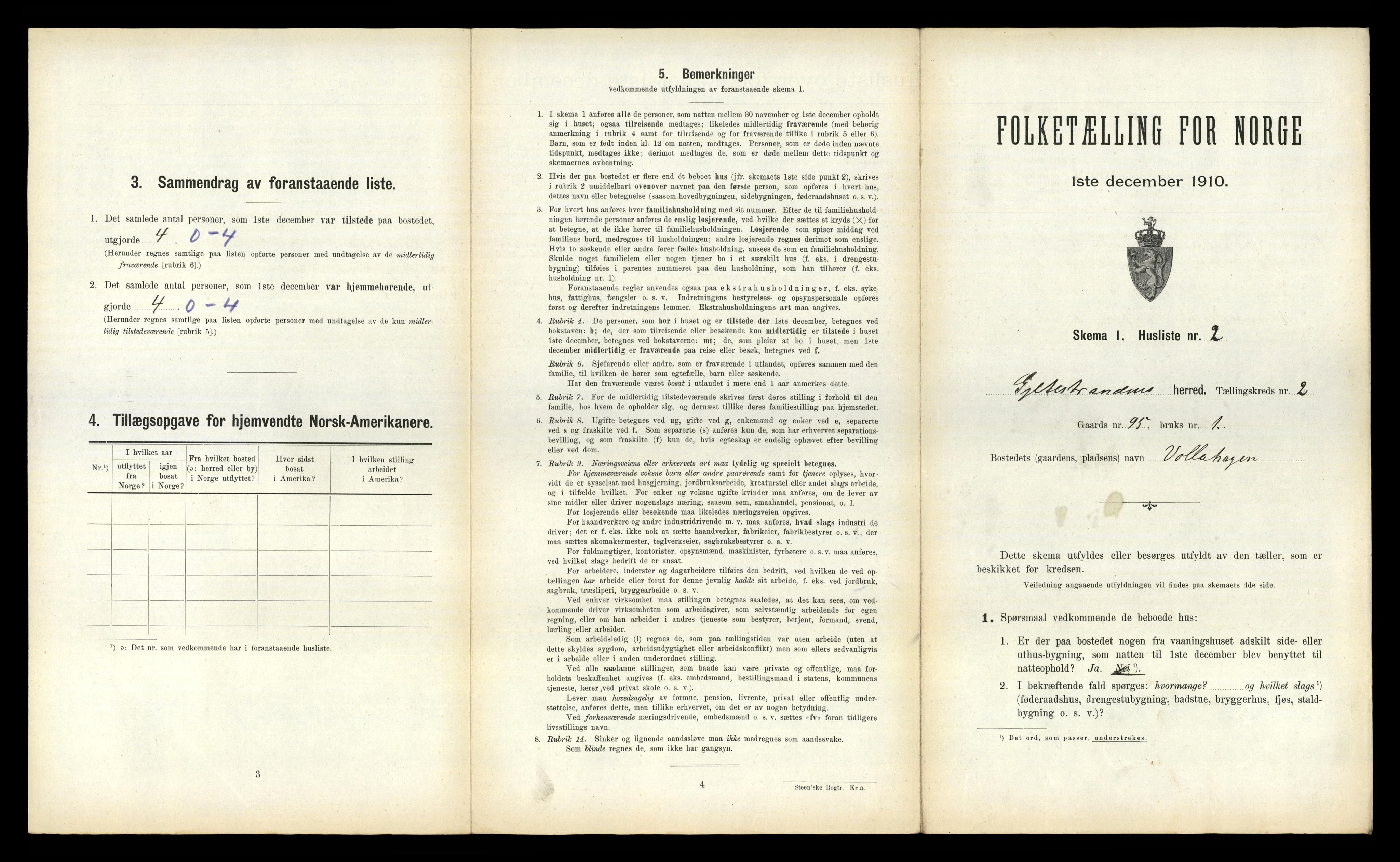 RA, 1910 census for Geitastrand, 1910, p. 114