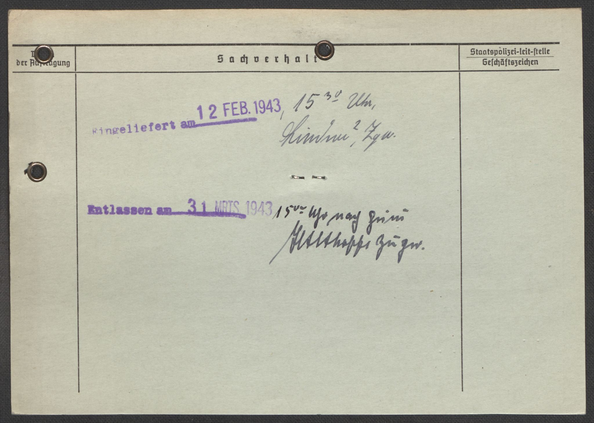 Befehlshaber der Sicherheitspolizei und des SD, AV/RA-RAFA-5969/E/Ea/Eaa/L0002: Register over norske fanger i Møllergata 19: Bj-Eng, 1940-1945, p. 1334