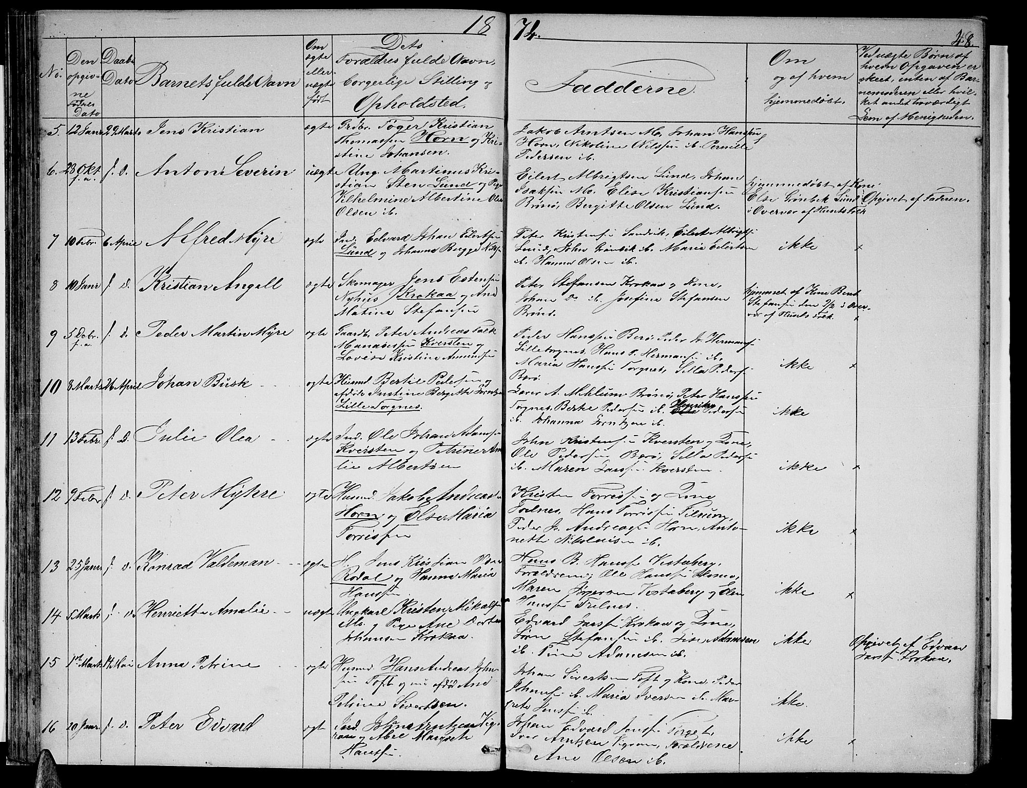 Ministerialprotokoller, klokkerbøker og fødselsregistre - Nordland, SAT/A-1459/813/L0212: Parish register (copy) no. 813C04, 1864-1886, p. 48
