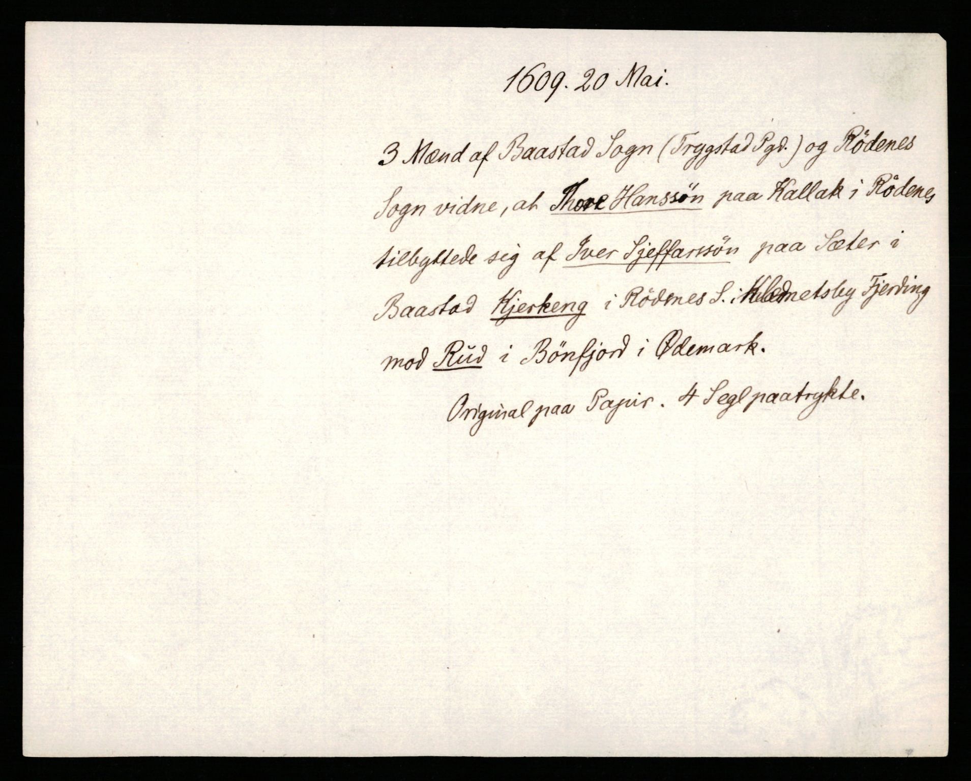 Riksarkivets diplomsamling, AV/RA-EA-5965/F35/F35b/L0005: Riksarkivets diplomer, seddelregister, 1601-1612, p. 545