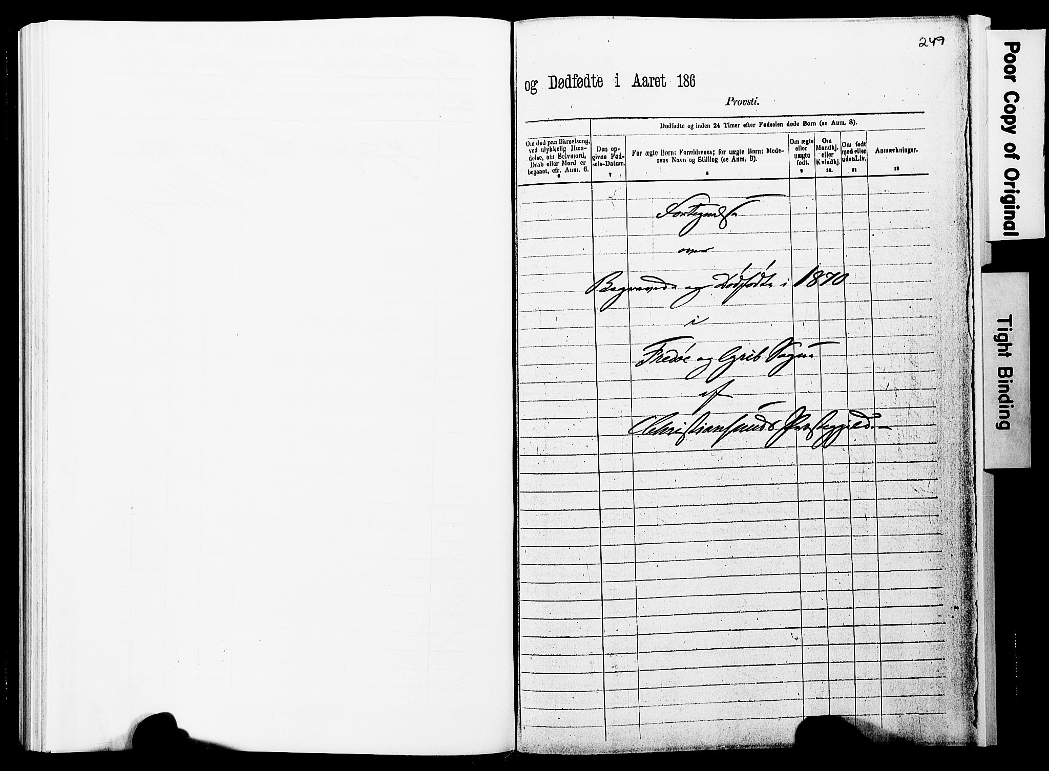 Ministerialprotokoller, klokkerbøker og fødselsregistre - Møre og Romsdal, AV/SAT-A-1454/572/L0857: Parish register (official) no. 572D01, 1866-1872, p. 249