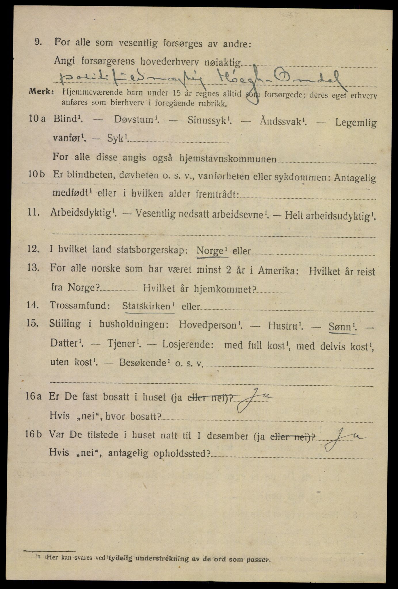SAKO, 1920 census for Skien, 1920, p. 38401