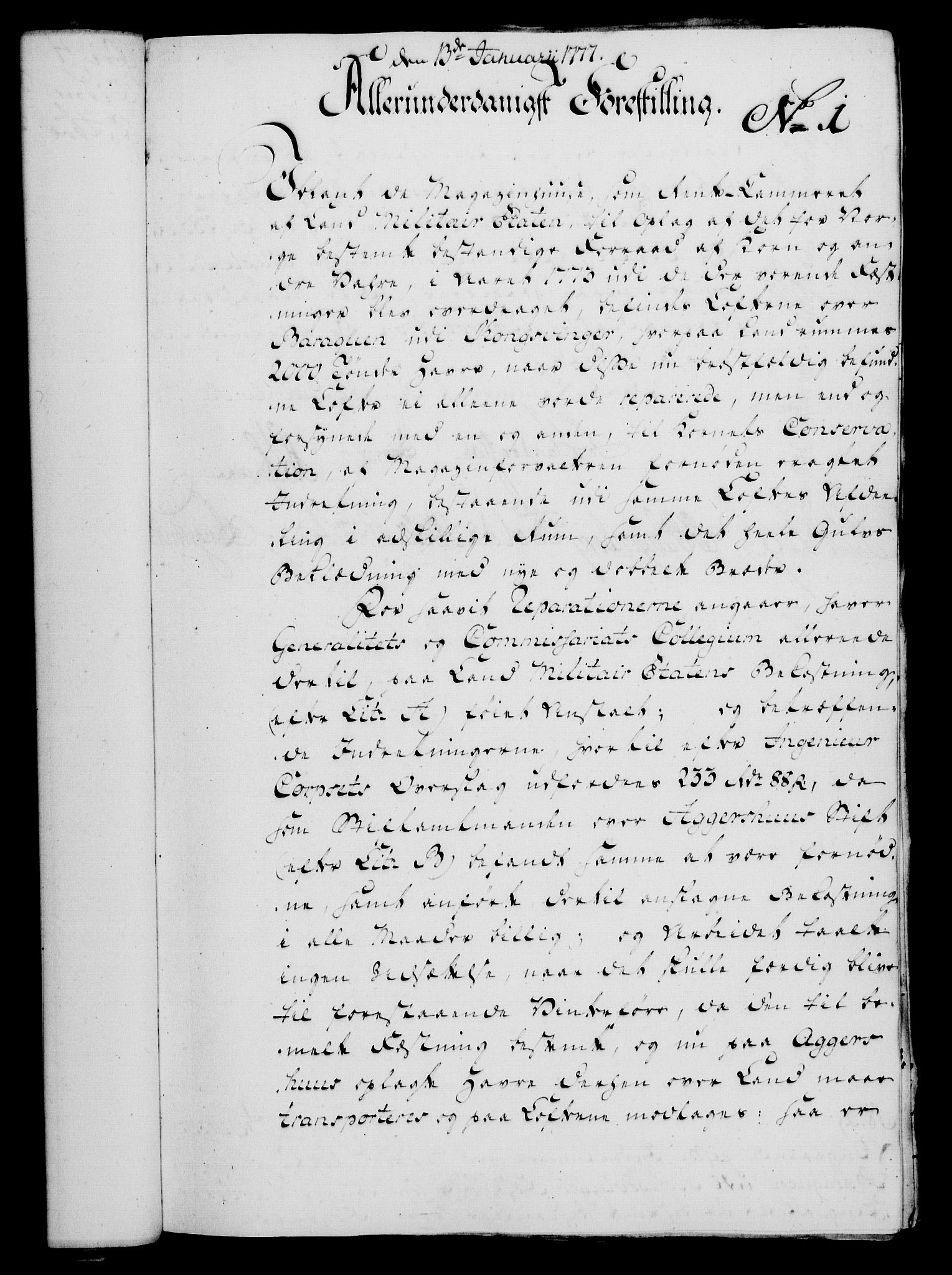 Rentekammeret, Kammerkanselliet, RA/EA-3111/G/Gf/Gfa/L0059: Norsk relasjons- og resolusjonsprotokoll (merket RK 52.59), 1777, p. 27