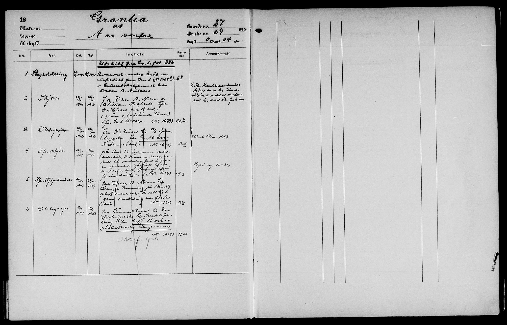 Vinger og Odal sorenskriveri, SAH/TING-022/H/Ha/Hac/Hacc/L0004: Mortgage register no. 3.4, 1923, p. 18