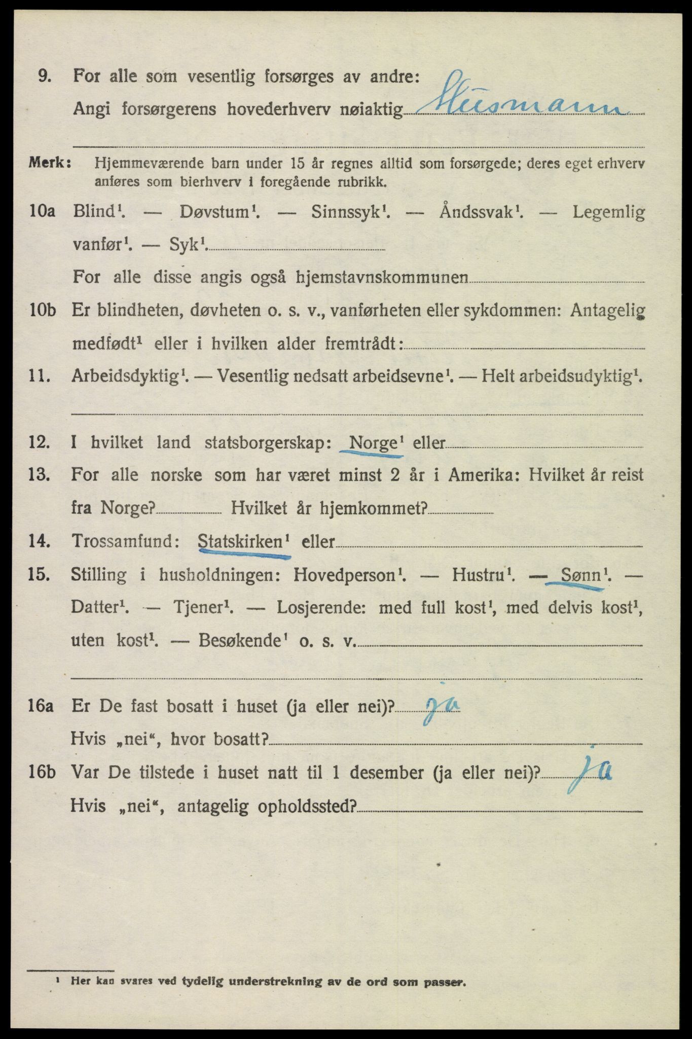 SAH, 1920 census for Vang (Hedmark), 1920, p. 15368