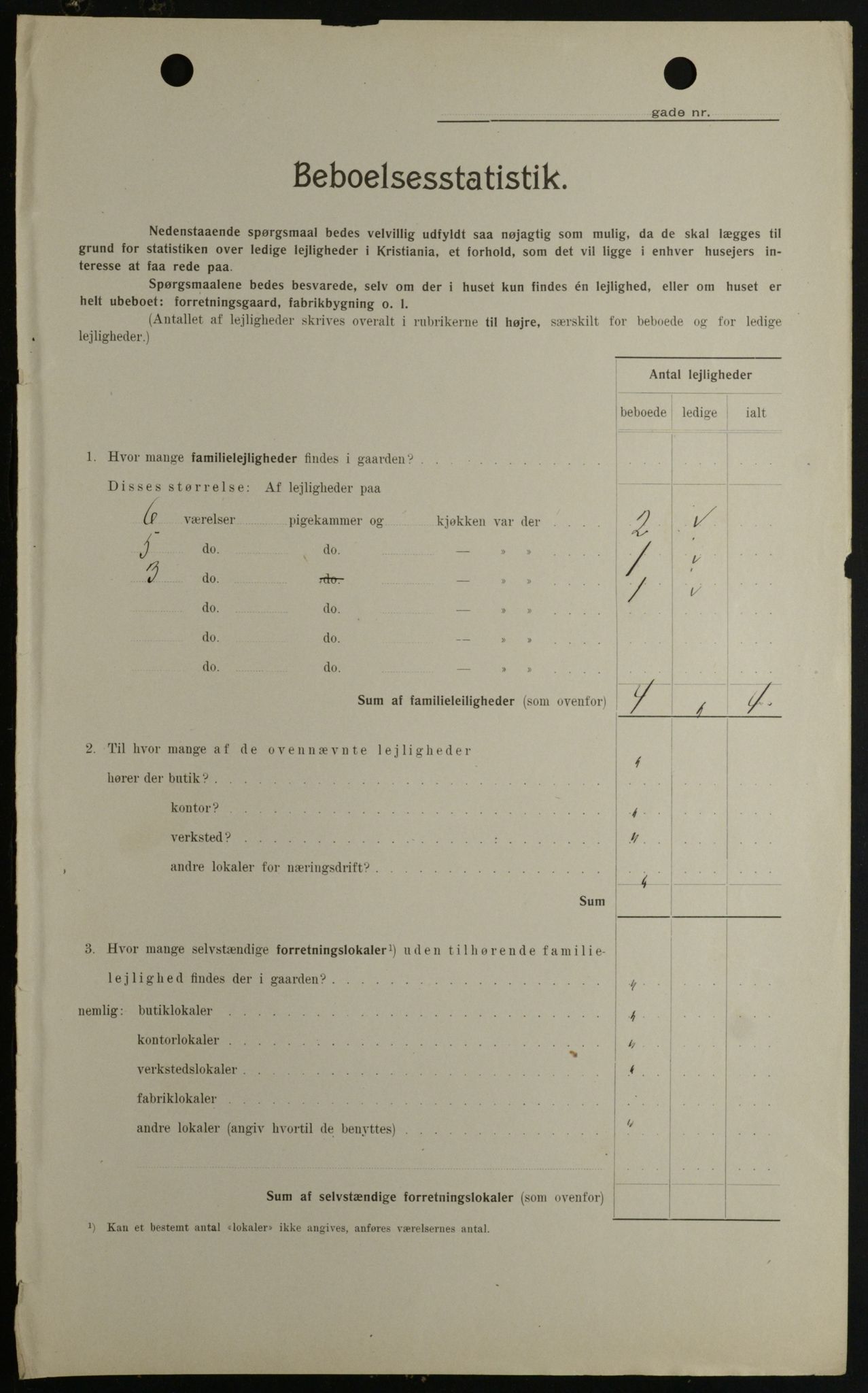 OBA, Municipal Census 1908 for Kristiania, 1908, p. 87257