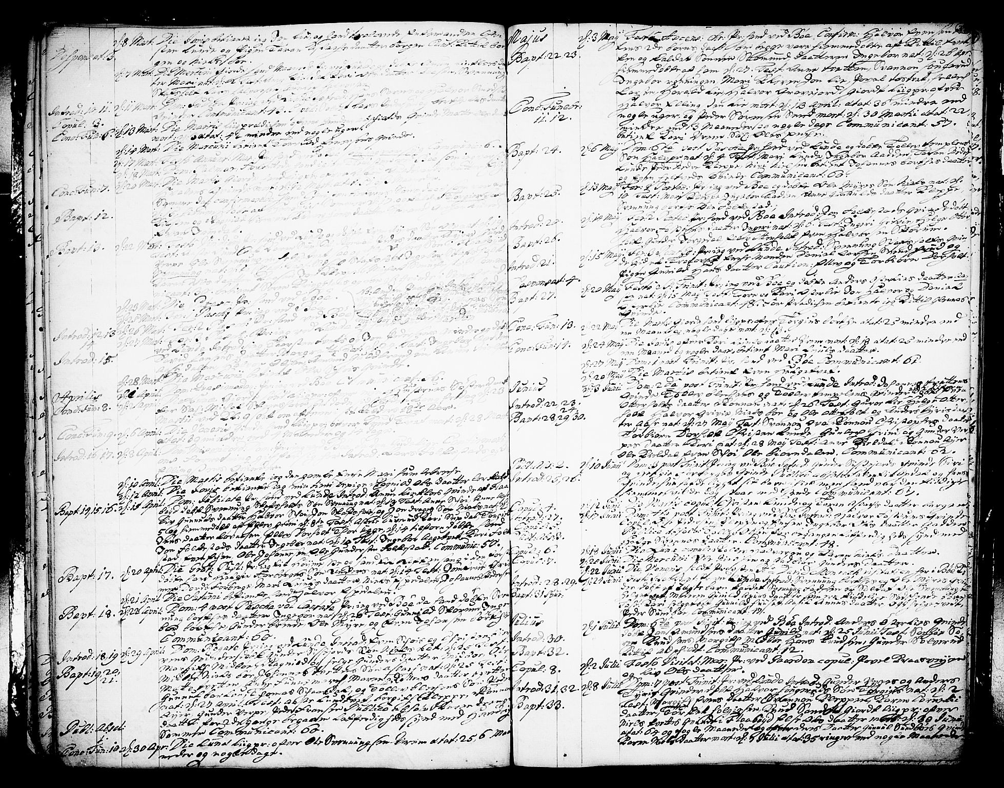 Bø kirkebøker, AV/SAKO-A-257/F/Fa/L0003: Parish register (official) no. 3, 1733-1748, p. 24