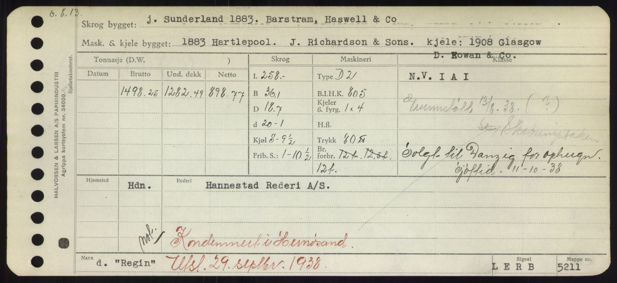 Sjøfartsdirektoratet med forløpere, Skipsmålingen, AV/RA-S-1627/H/Hd/L0030: Fartøy, Q-Riv, p. 327