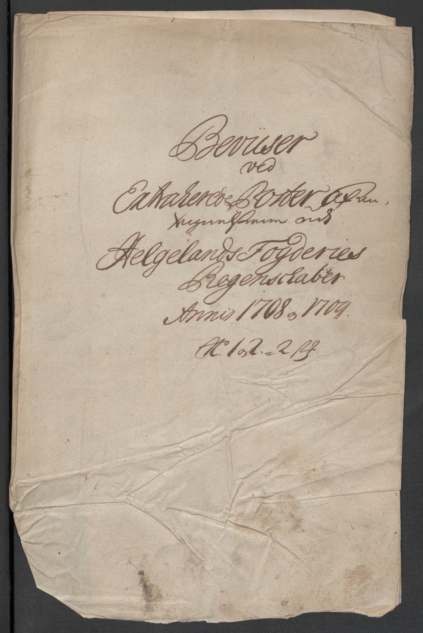 Rentekammeret inntil 1814, Reviderte regnskaper, Fogderegnskap, AV/RA-EA-4092/R65/L4510: Fogderegnskap Helgeland, 1708-1709, p. 337