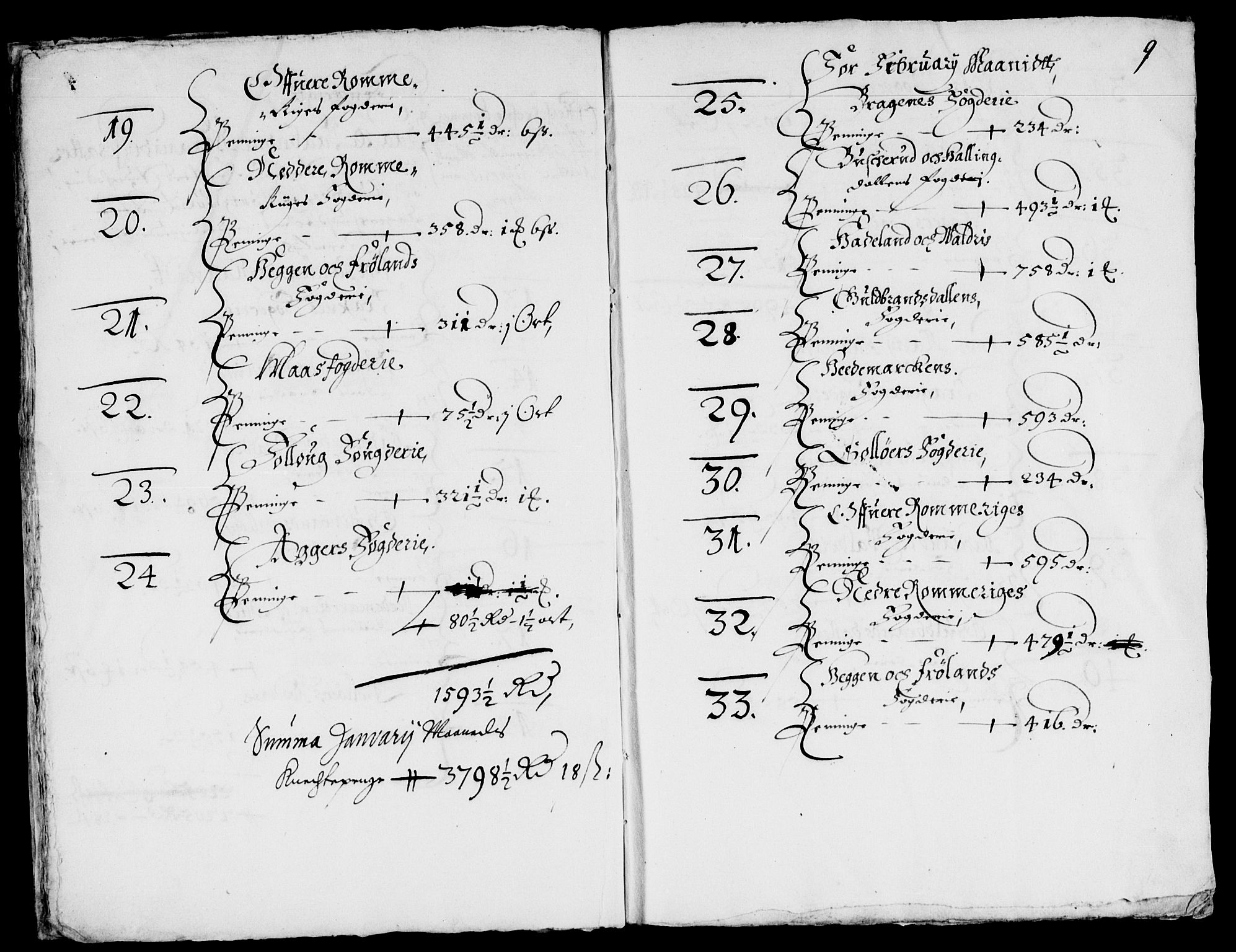 Rentekammeret inntil 1814, Reviderte regnskaper, Lensregnskaper, AV/RA-EA-5023/R/Rb/Rba/L0182: Akershus len, 1643-1645