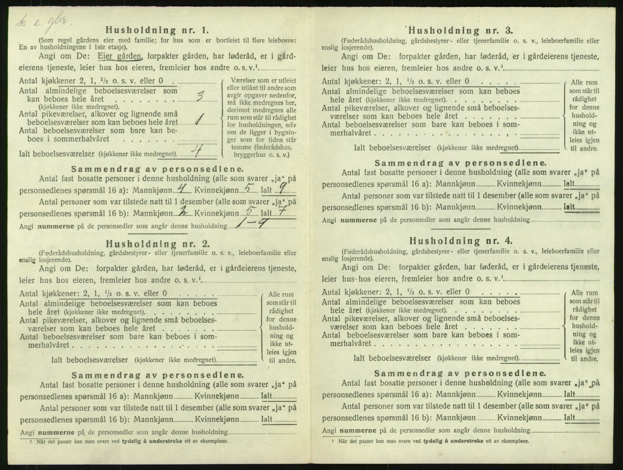 SAT, 1920 census for Surnadal, 1920, p. 932