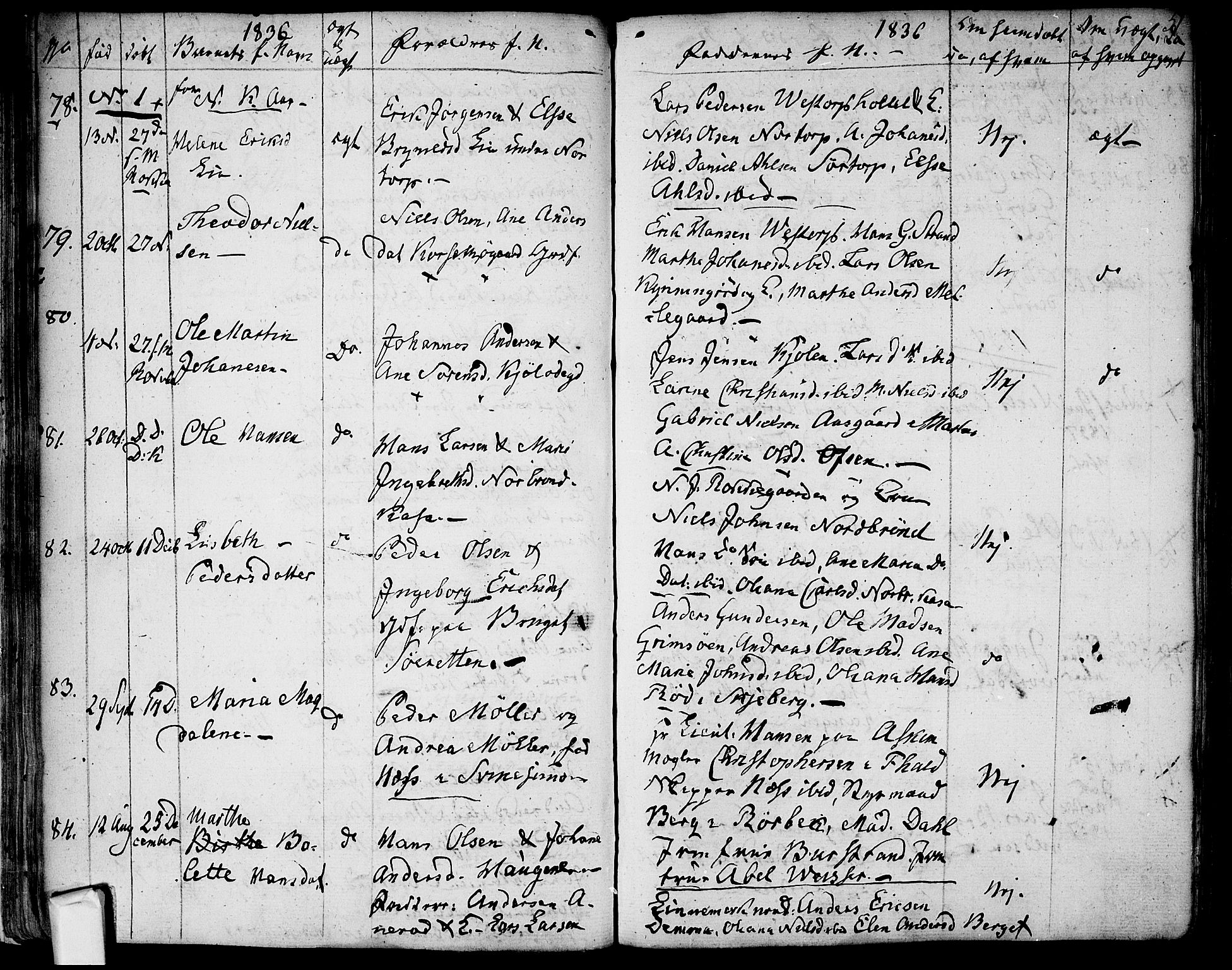 Berg prestekontor Kirkebøker, AV/SAO-A-10902/F/Fa/L0003: Parish register (official) no. I 3, 1832-1842, p. 51