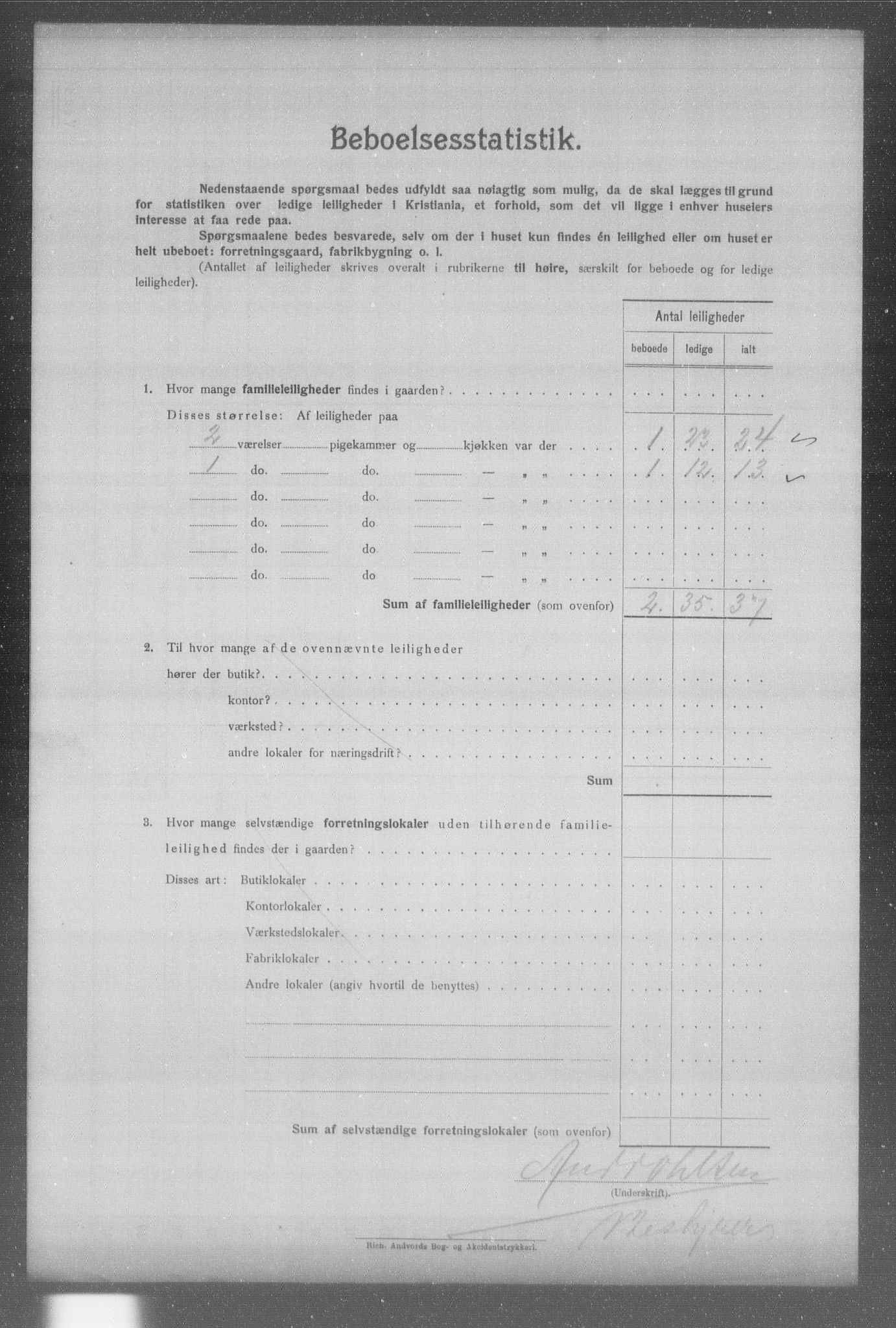 OBA, Municipal Census 1904 for Kristiania, 1904, p. 2641