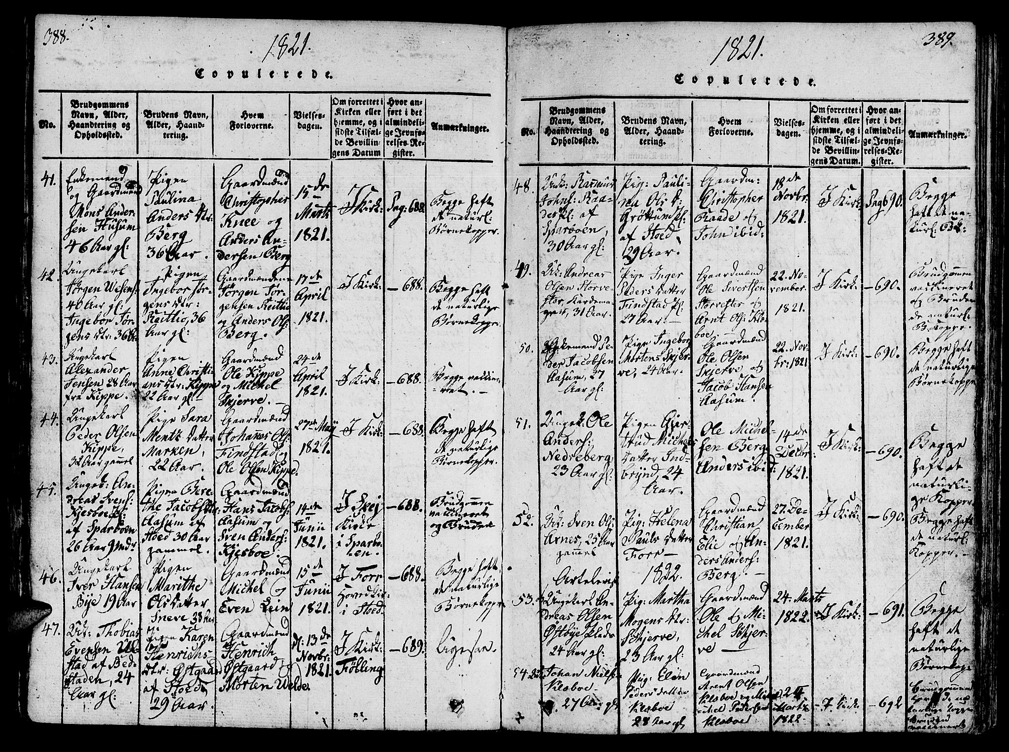 Ministerialprotokoller, klokkerbøker og fødselsregistre - Nord-Trøndelag, AV/SAT-A-1458/746/L0441: Parish register (official) no. 746A03 /1, 1816-1827, p. 388-389