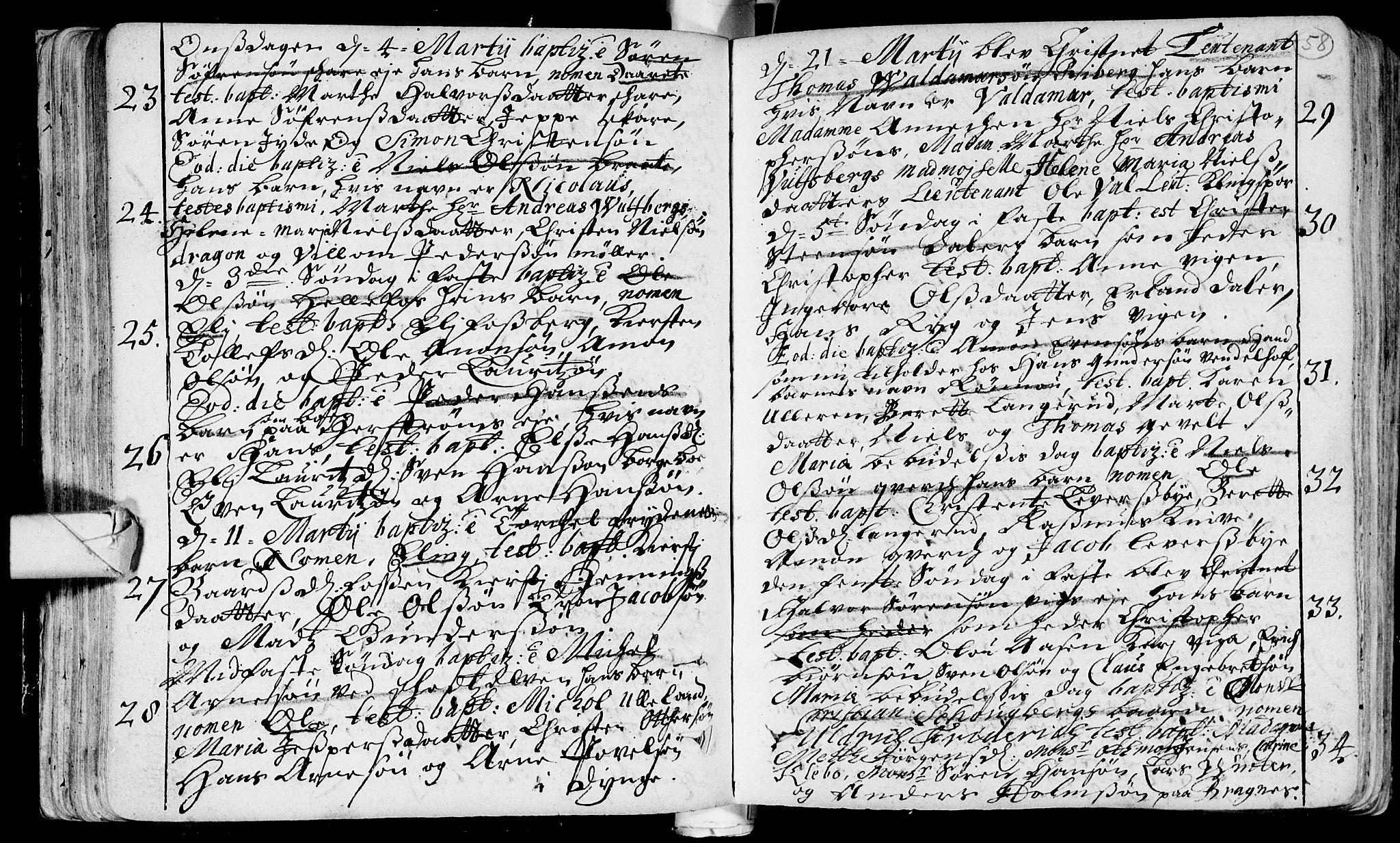 Eiker kirkebøker, AV/SAKO-A-4/F/Fa/L0002: Parish register (official) no. I 2, 1705-1724, p. 58