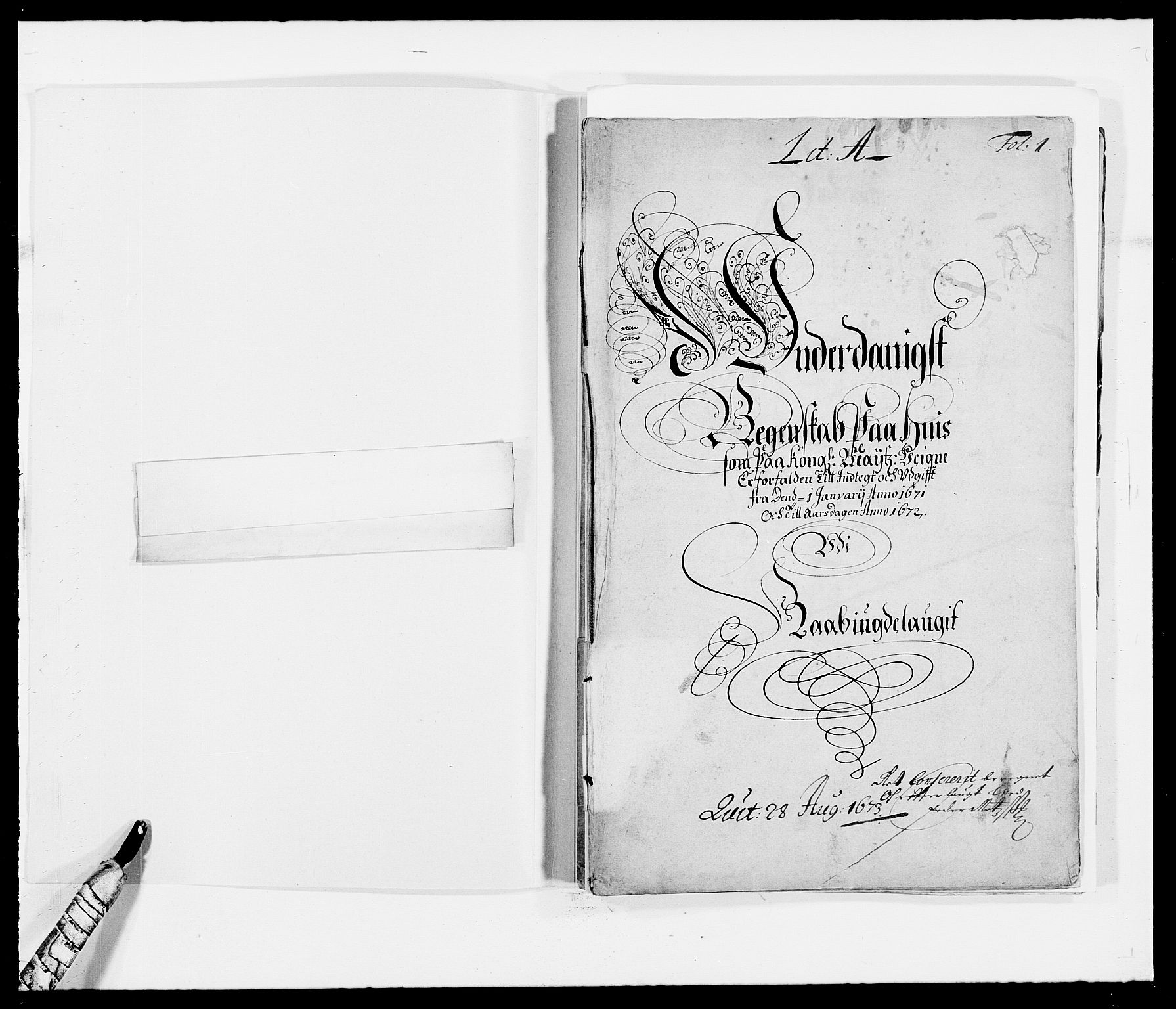 Rentekammeret inntil 1814, Reviderte regnskaper, Fogderegnskap, RA/EA-4092/R40/L2433: Fogderegnskap Råbyggelag, 1671-1674, p. 3