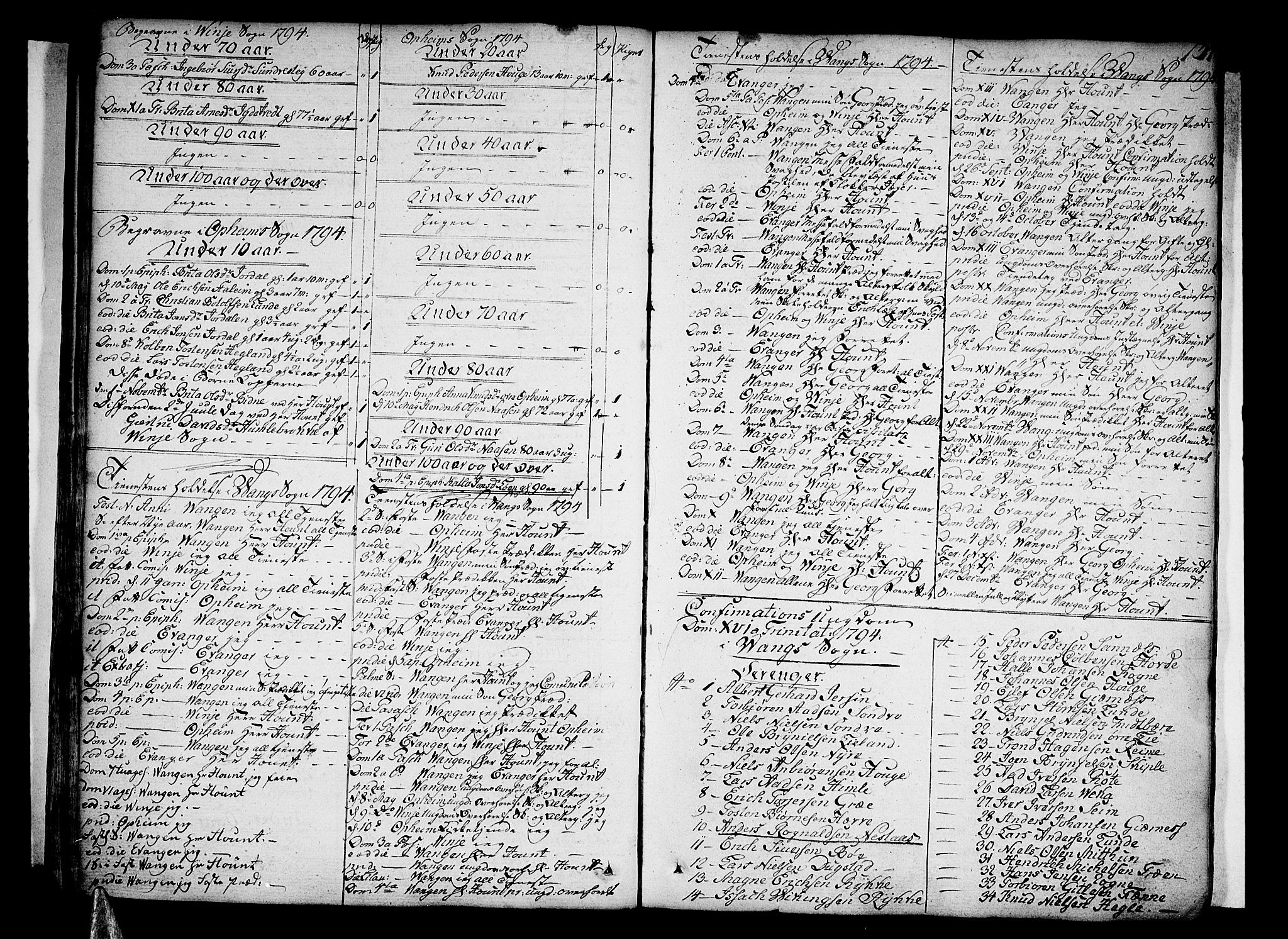 Voss sokneprestembete, SAB/A-79001/H/Haa: Parish register (official) no. A 9, 1780-1810, p. 134