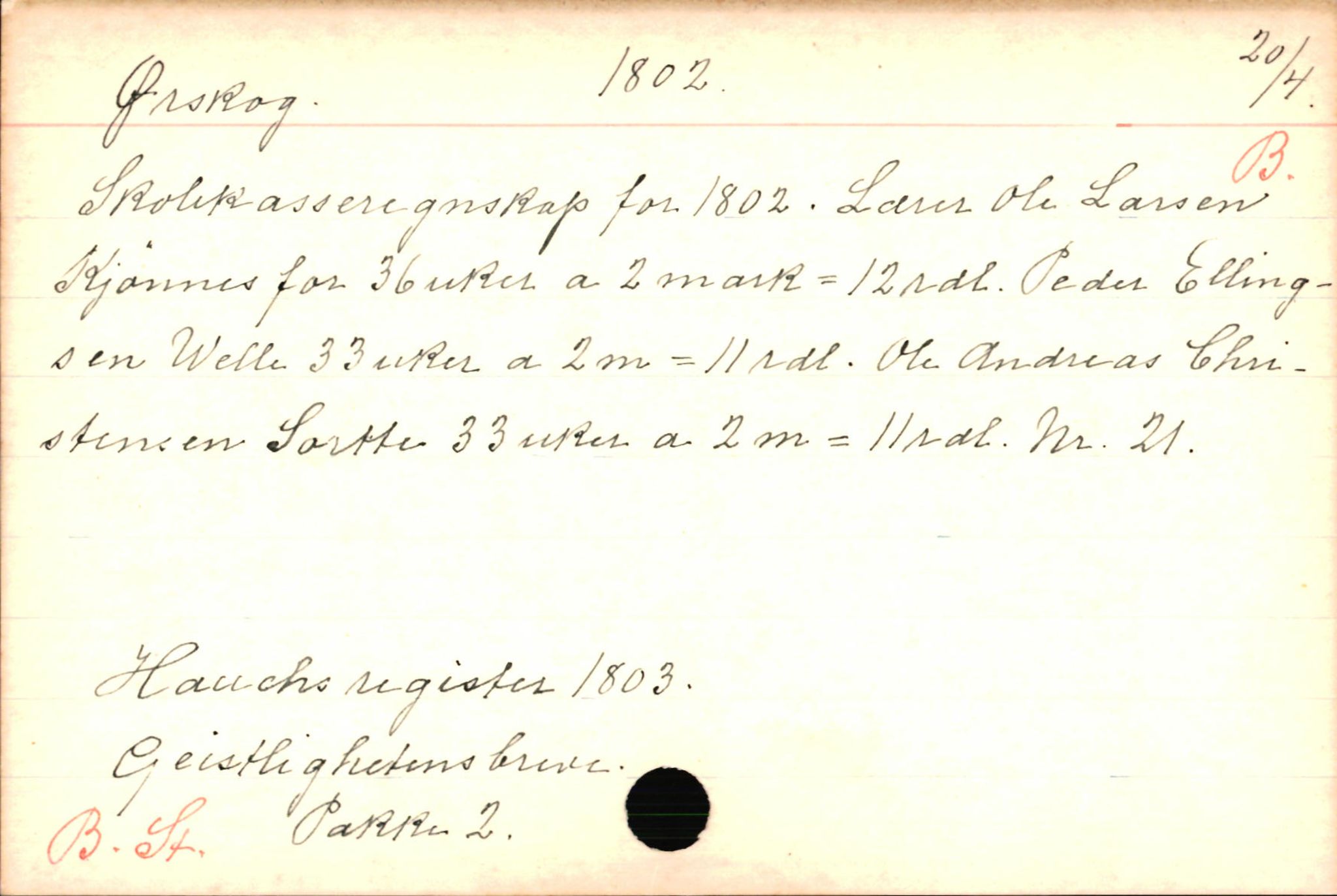Haugen, Johannes - lærer, AV/SAB-SAB/PA-0036/01/L0001: Om klokkere og lærere, 1521-1904, p. 11109