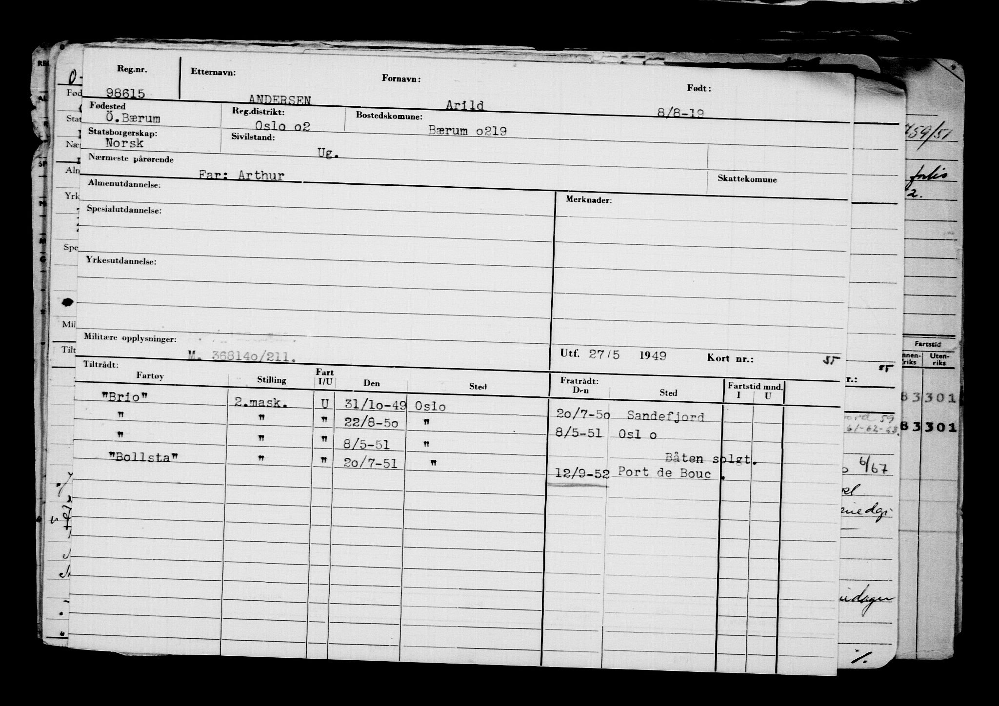 Direktoratet for sjømenn, AV/RA-S-3545/G/Gb/L0170: Hovedkort, 1919, p. 663