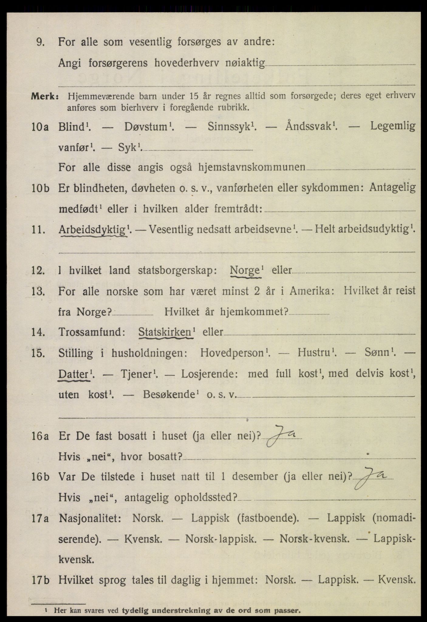 SAT, 1920 census for Otterøy, 1920, p. 1950