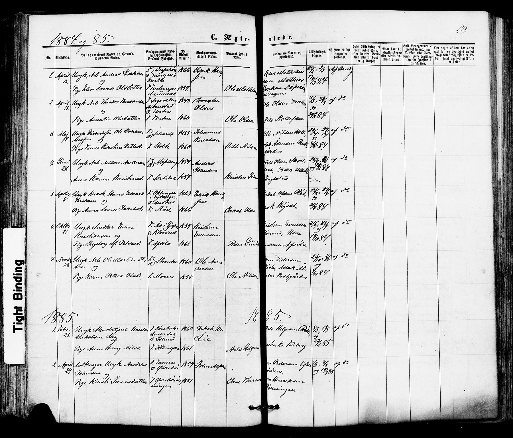 Siljan kirkebøker, SAKO/A-300/F/Fa/L0002: Parish register (official) no. 2, 1870-1895, p. 149