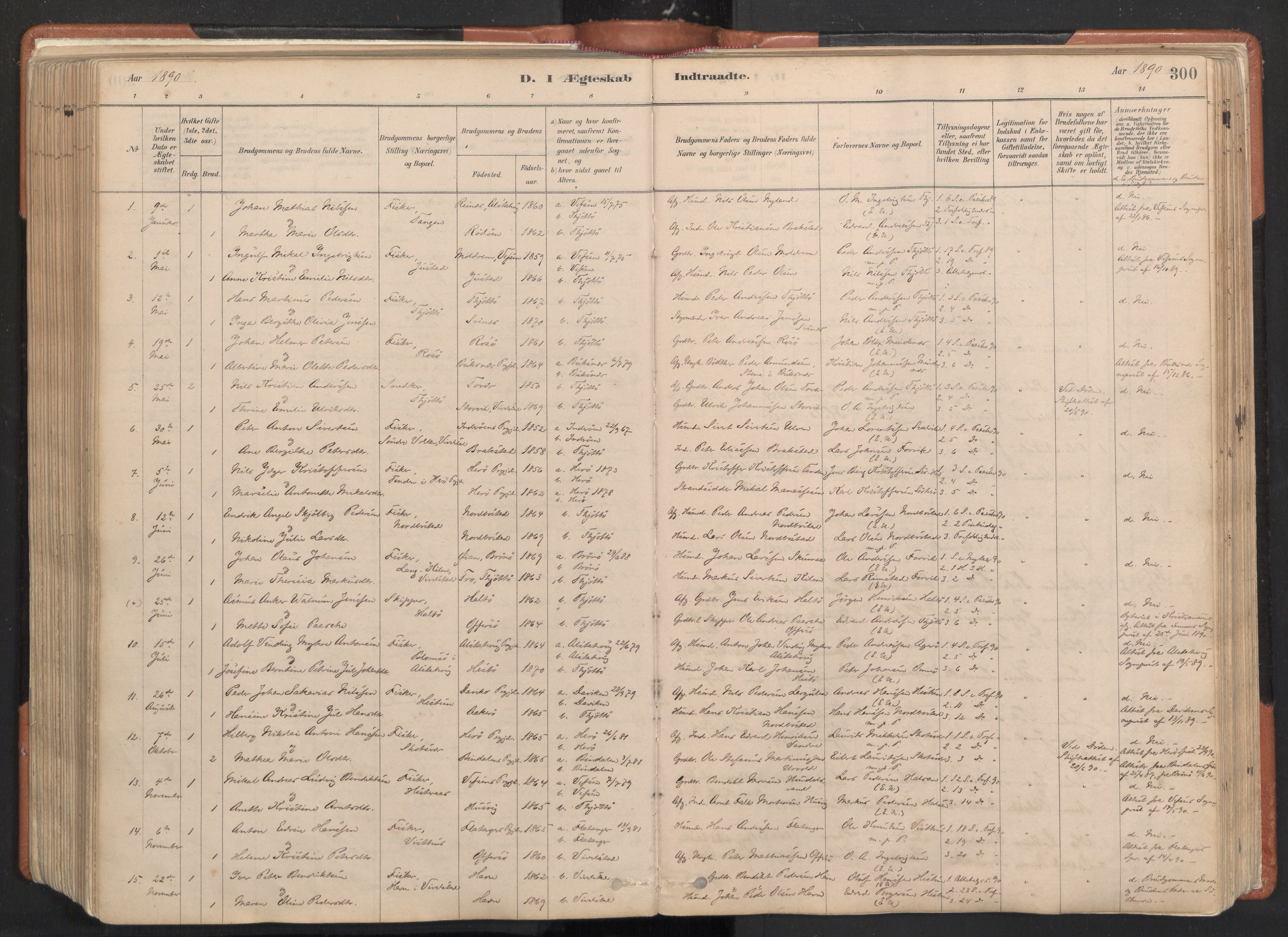 Ministerialprotokoller, klokkerbøker og fødselsregistre - Nordland, SAT/A-1459/817/L0264: Parish register (official) no. 817A04, 1878-1907, p. 300