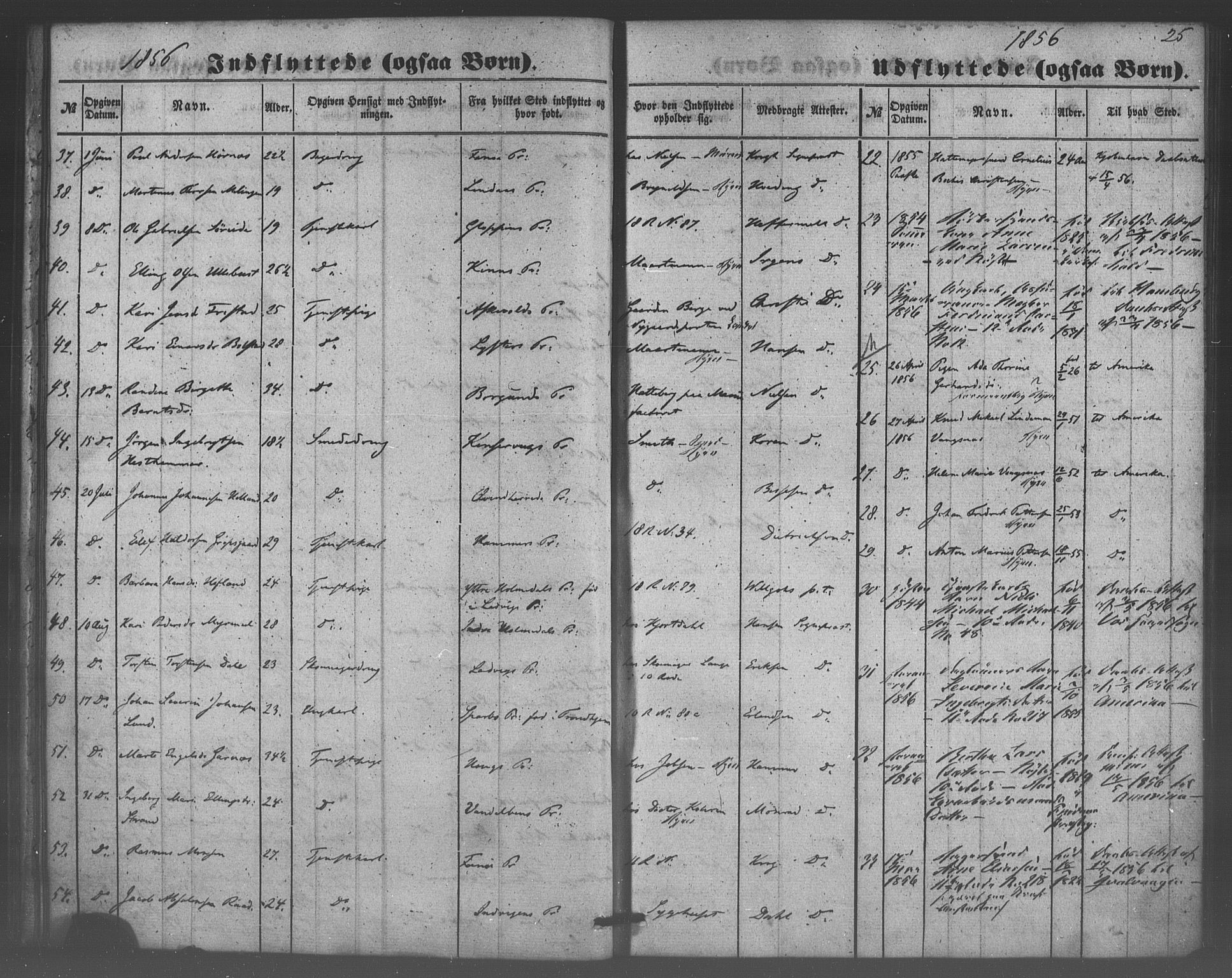 Domkirken sokneprestembete, AV/SAB-A-74801/H/Haa/L0047: Parish register (official) no. F 2, 1852-1868, p. 25