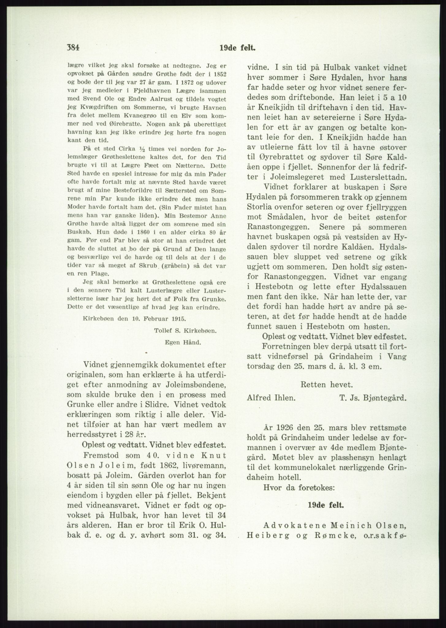 Høyfjellskommisjonen, AV/RA-S-1546/X/Xa/L0001: Nr. 1-33, 1909-1953, p. 5440