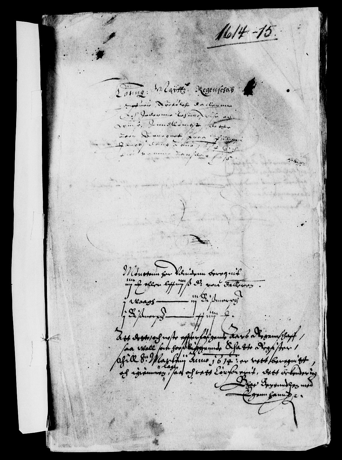 Rentekammeret inntil 1814, Reviderte regnskaper, Lensregnskaper, AV/RA-EA-5023/R/Rb/Rbs/L0004: Stavanger len, 1611-1615