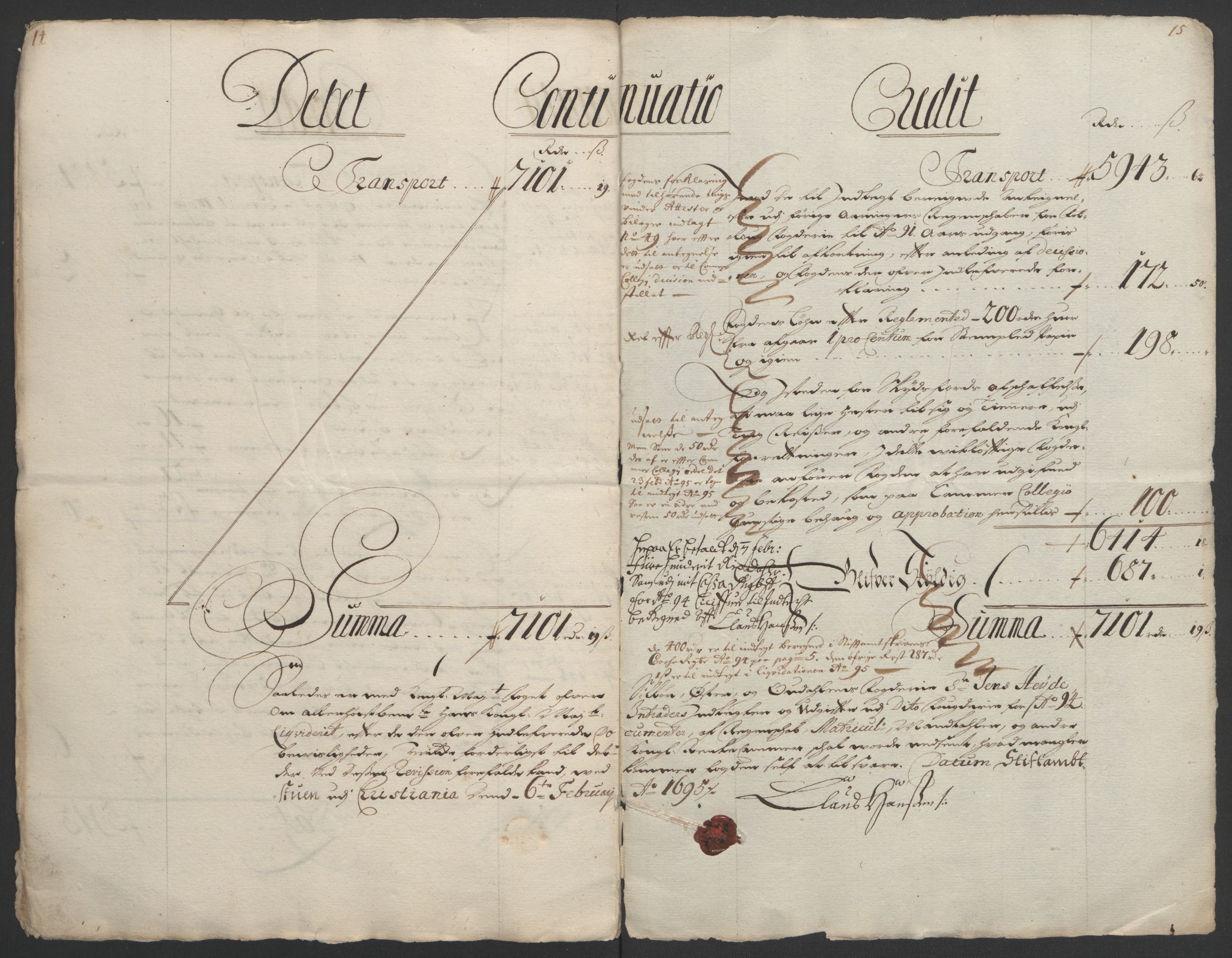 Rentekammeret inntil 1814, Reviderte regnskaper, Fogderegnskap, RA/EA-4092/R13/L0832: Fogderegnskap Solør, Odal og Østerdal, 1694, p. 21