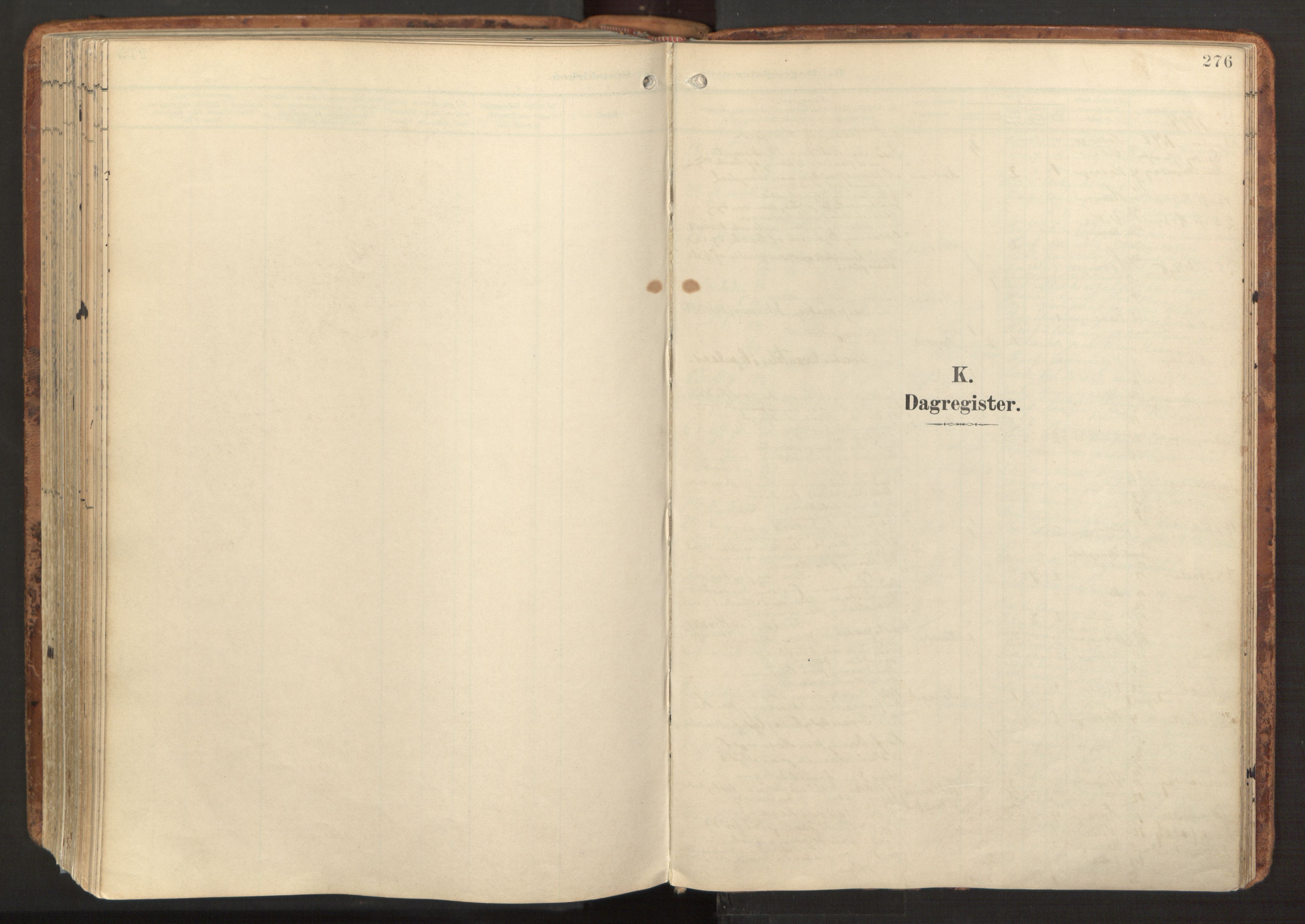Hosanger sokneprestembete, SAB/A-75801/H/Haa: Parish register (official) no. B 2, 1897-1923, p. 276