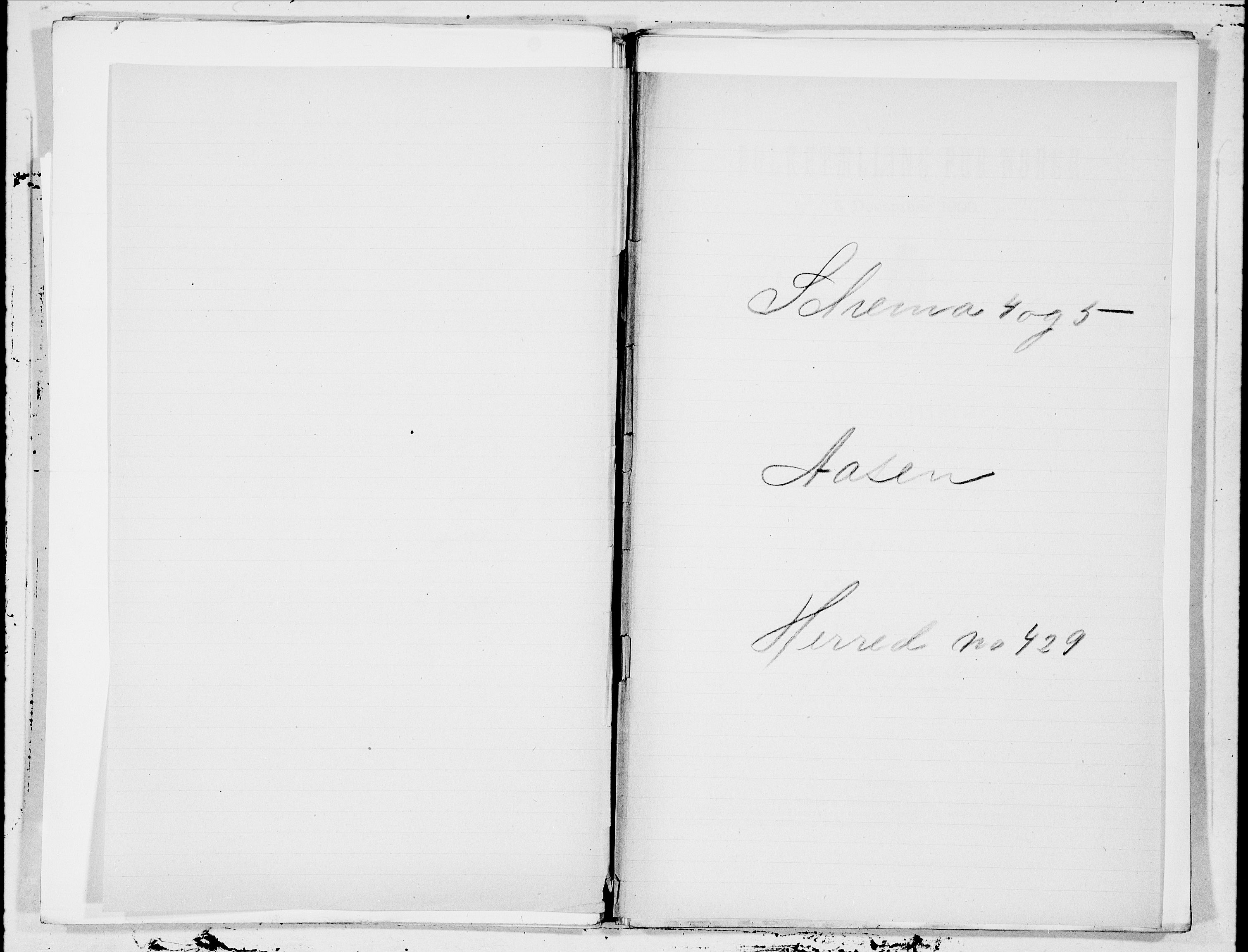 SAT, 1900 census for Åsen, 1900, p. 1