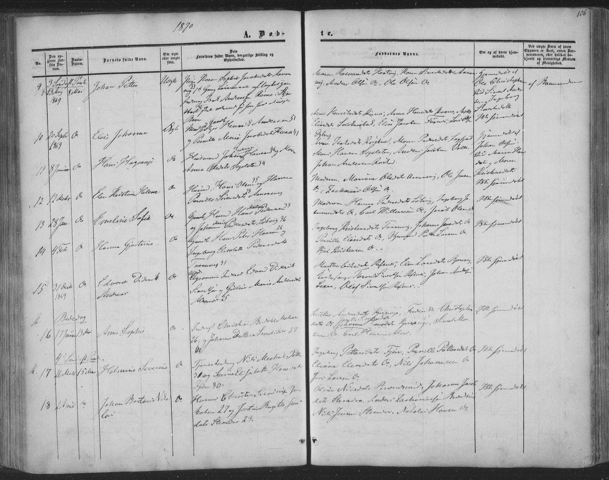 Ministerialprotokoller, klokkerbøker og fødselsregistre - Nordland, AV/SAT-A-1459/853/L0770: Parish register (official) no. 853A09, 1857-1870, p. 106